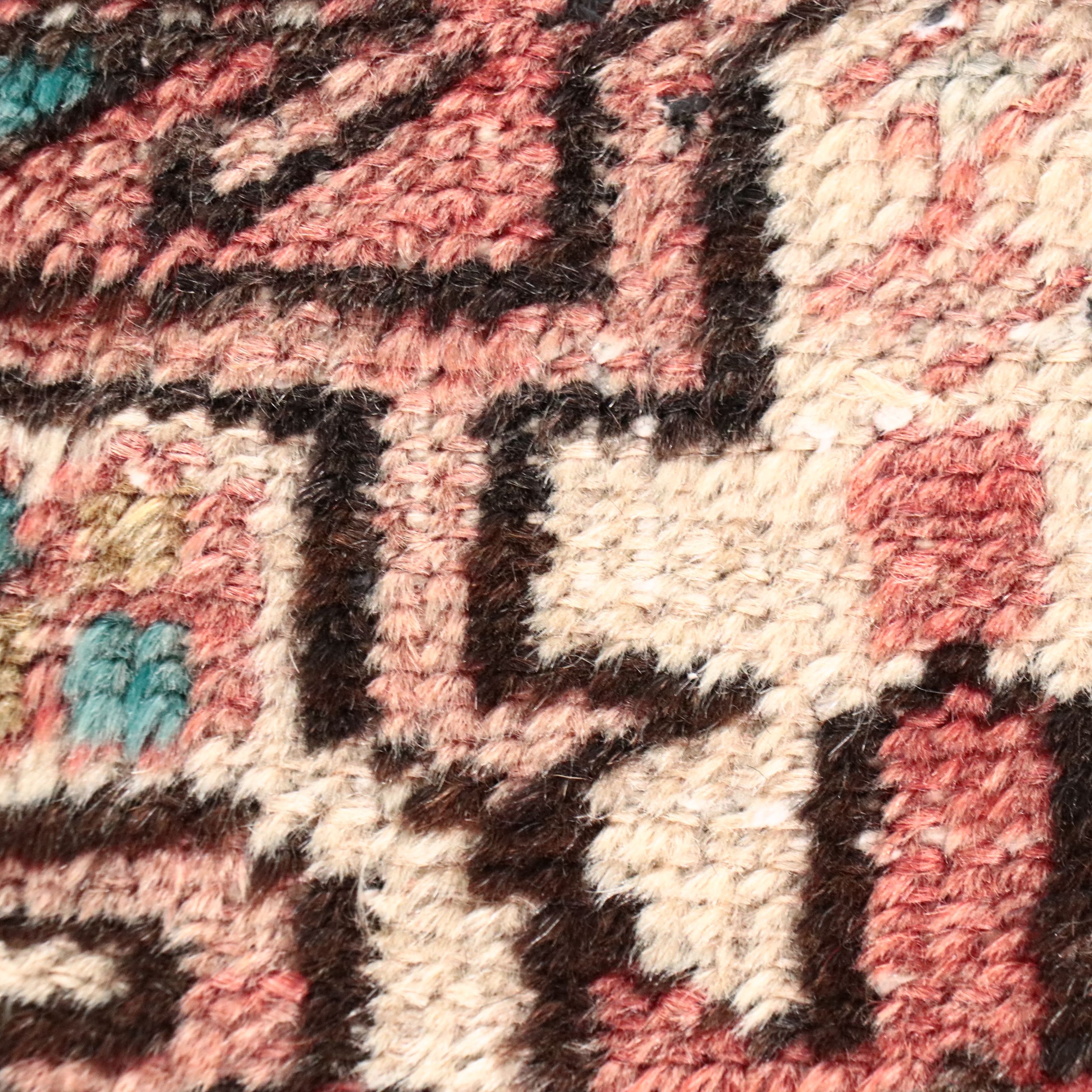 1'8 x 5'5 Hand-Knotted Persian Karaja Accent Rug