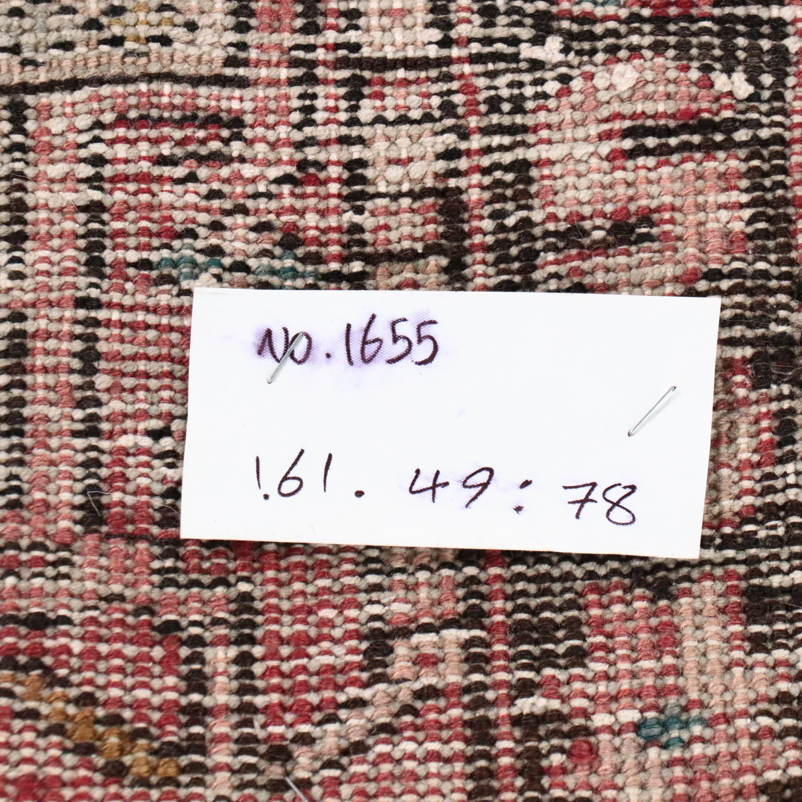 1'8 x 5'5 Hand-Knotted Persian Karaja Accent Rug