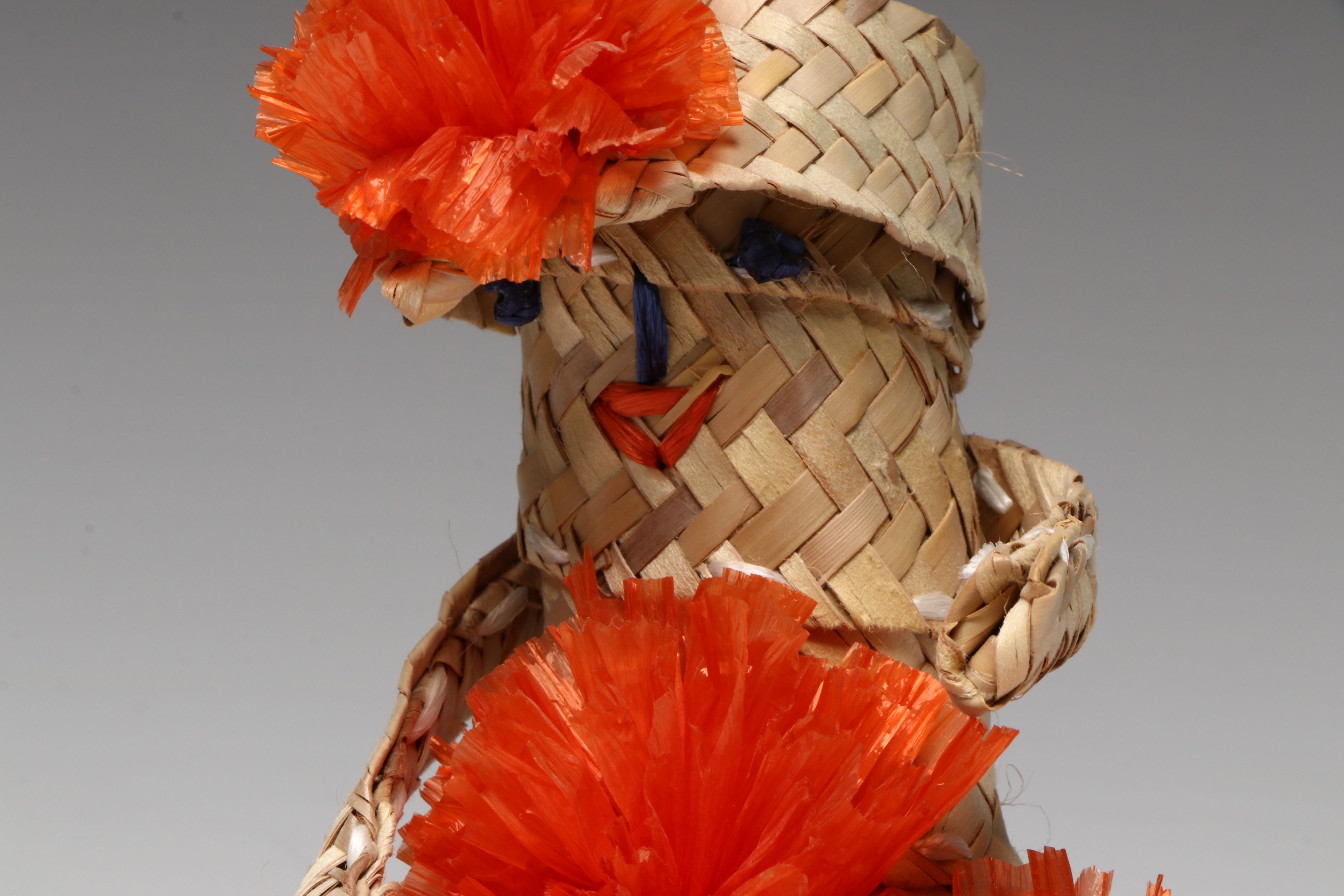 Bahamian Silver Palm and Rafia Dolls, 1980s