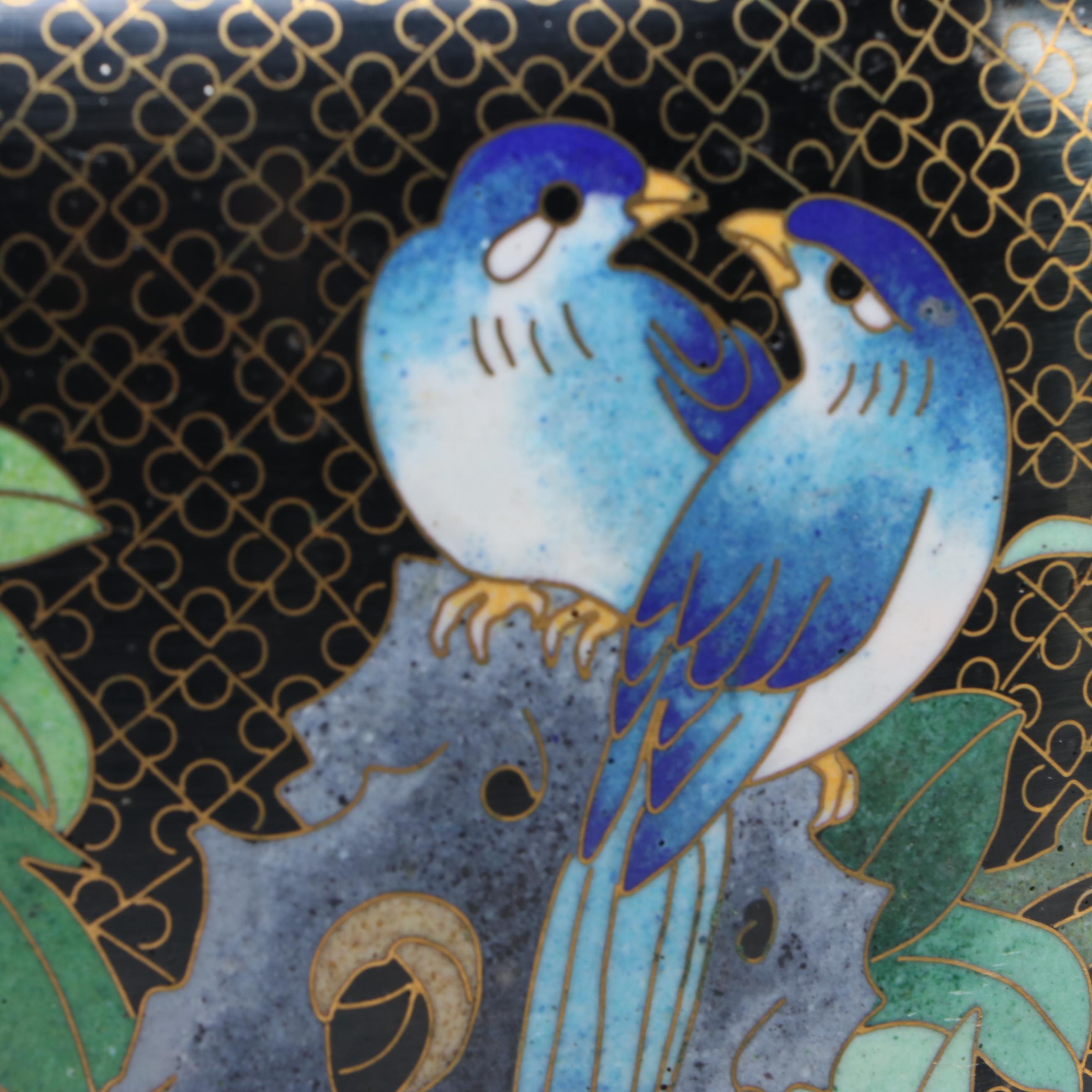 Chinese Floral Cloisonné Vase