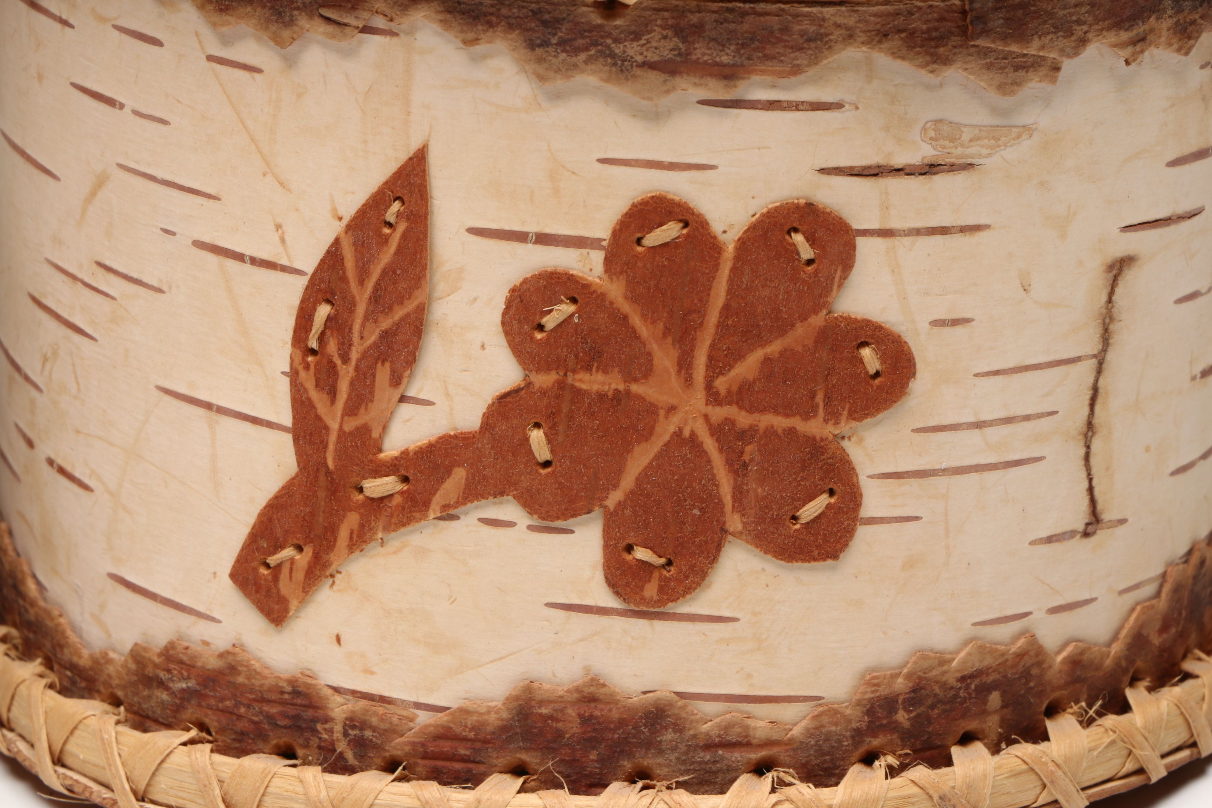 Phyllis Bunker and Margaret Hill Anishinaabe (Ojibwe) Birch Bark Boxes