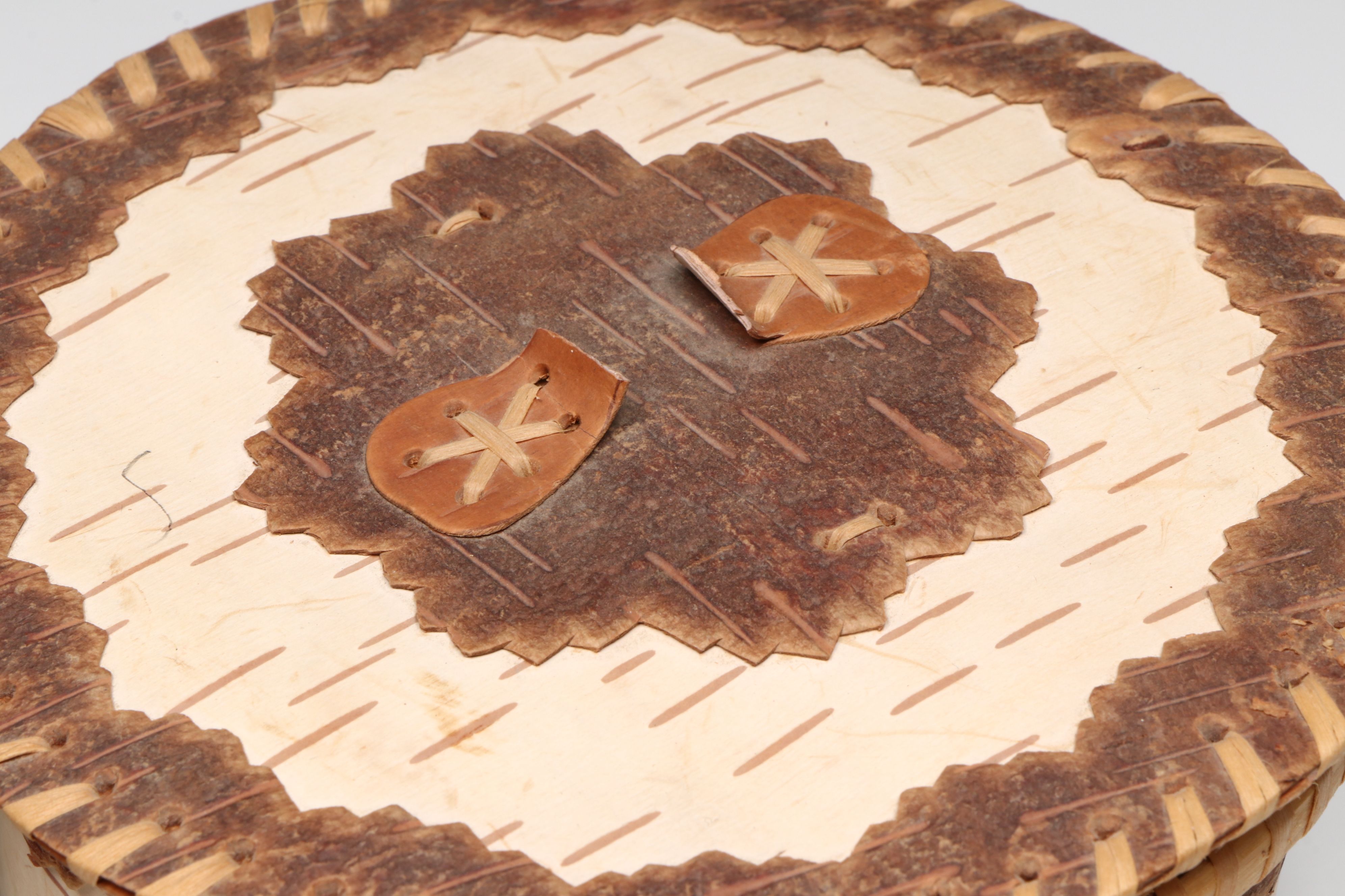 Phyllis Bunker and Margaret Hill Anishinaabe (Ojibwe) Birch Bark Boxes