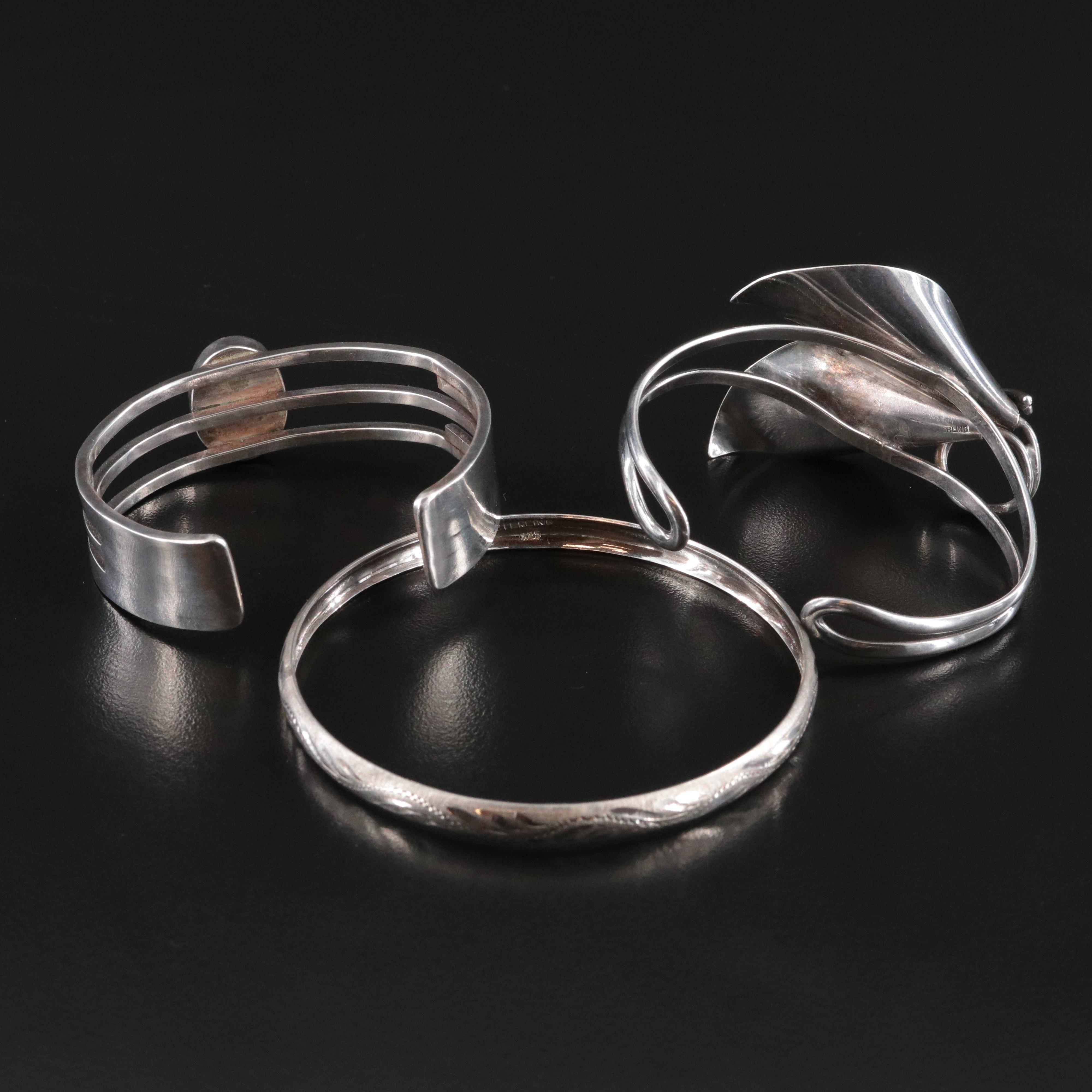 Stuart Nye and Agate Featured in Sterling Bracelets