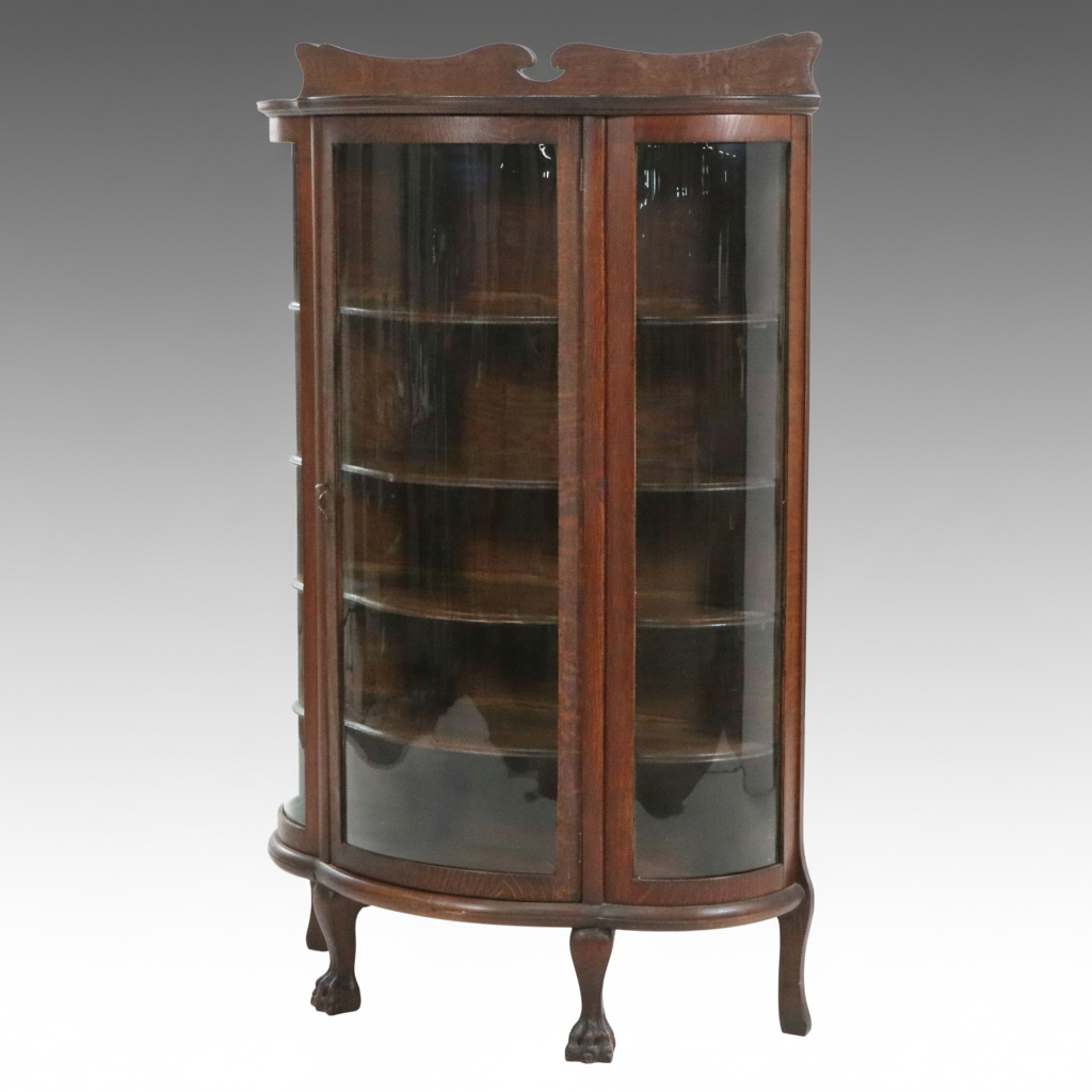 Larkin Co. Late Victorian Oak China Cabinet