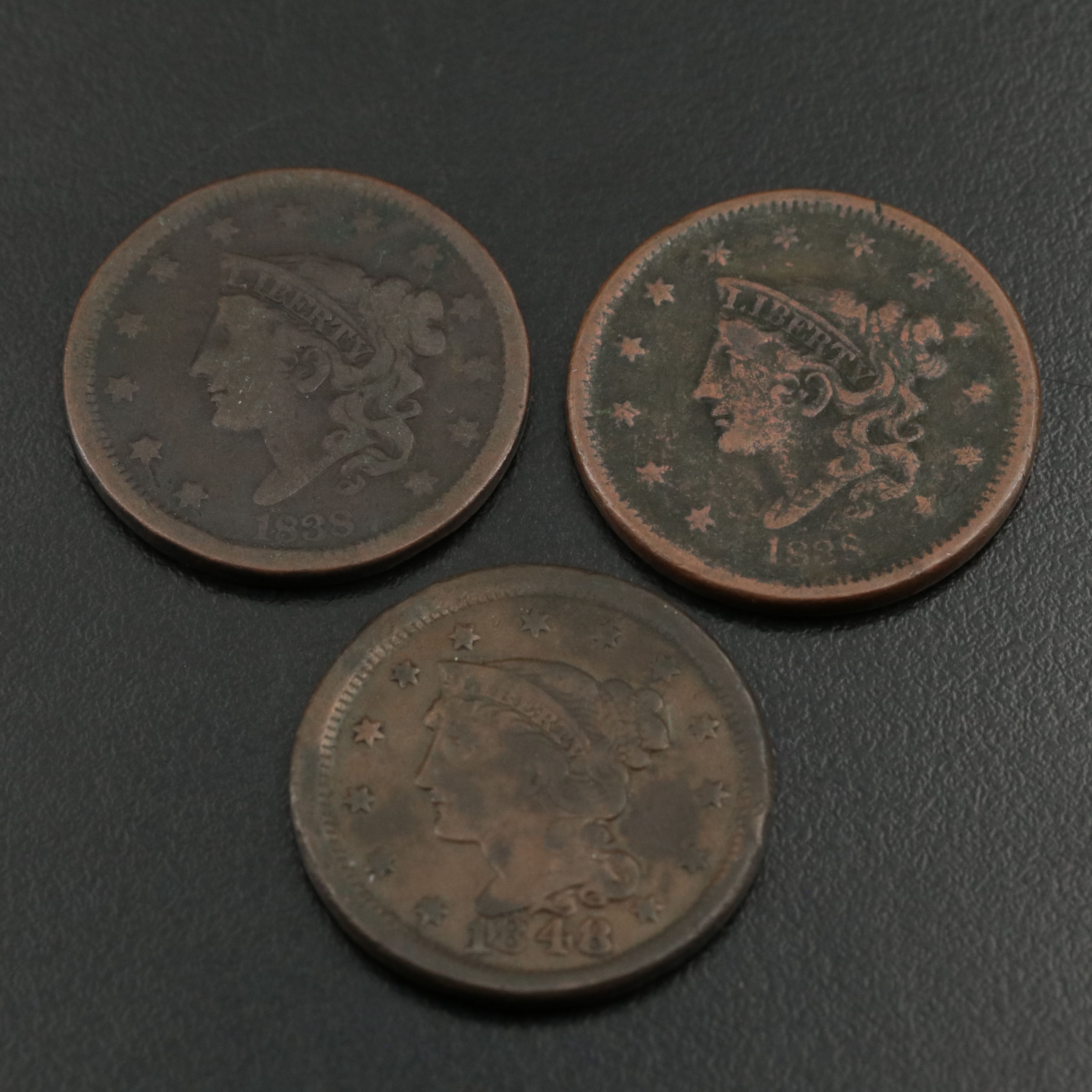 Five U.S. Large Cents
