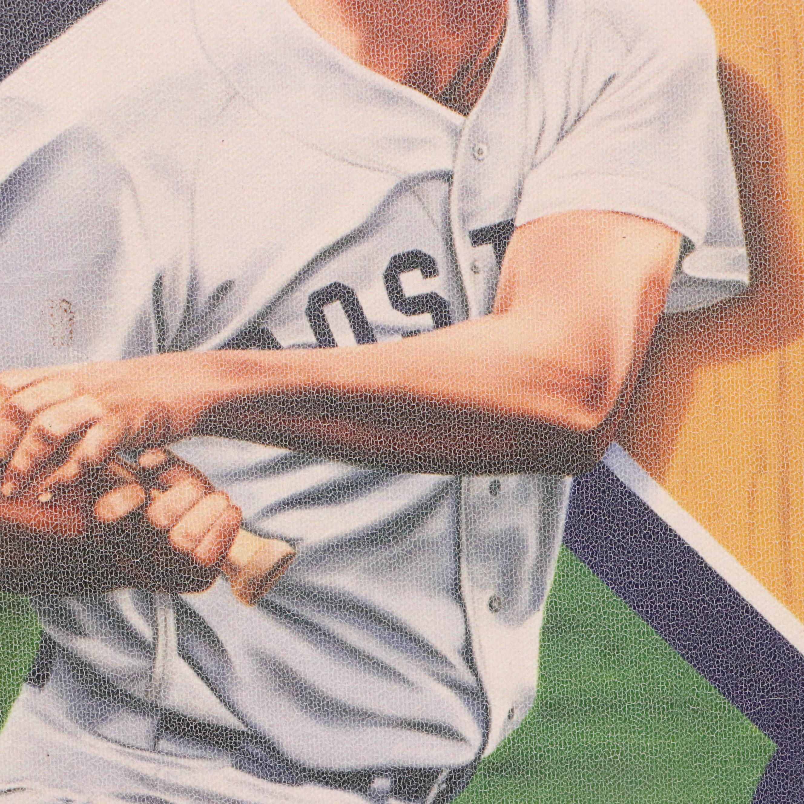 Tew Williams Signed "42 47 T.C." Limited Edition Triple Crown Canvas Print, JSA