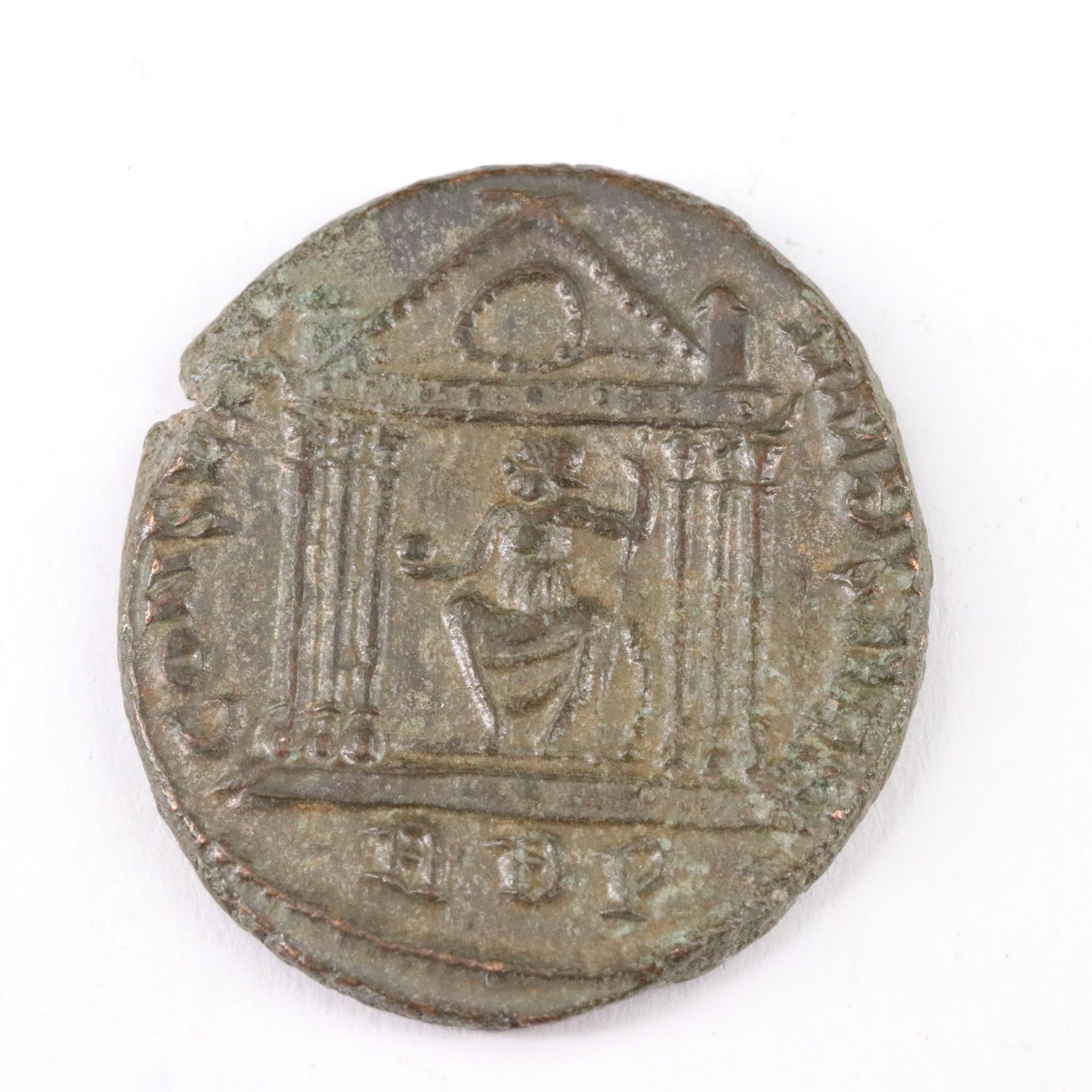 Ancient Roman Imperial Æ Follis Coin of Maxentius, ca. 309 A.D.