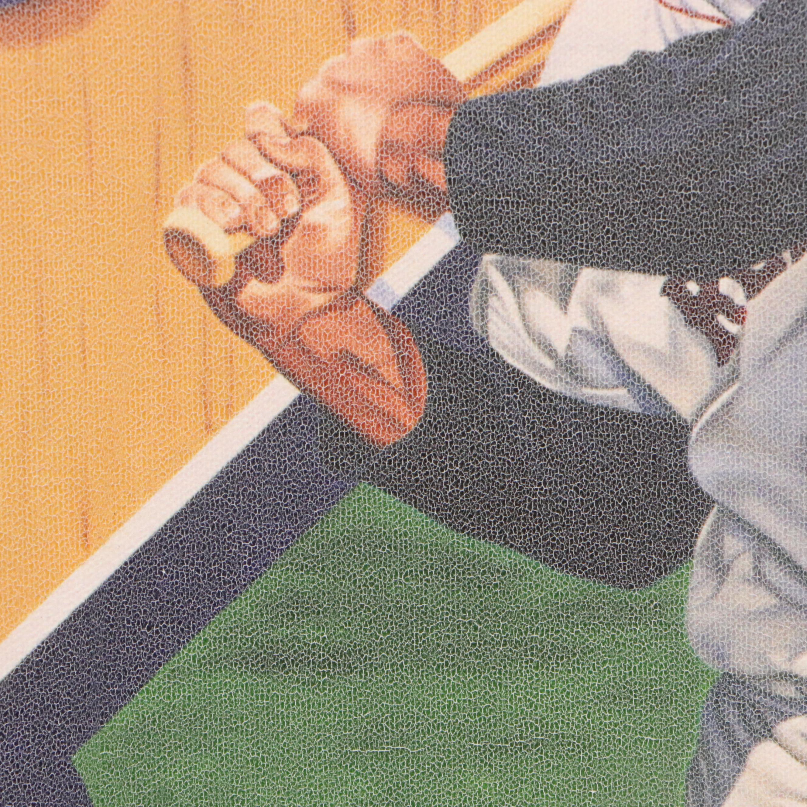 Tew Williams Signed "42 47 T.C." Limited Edition Triple Crown Canvas Print, JSA