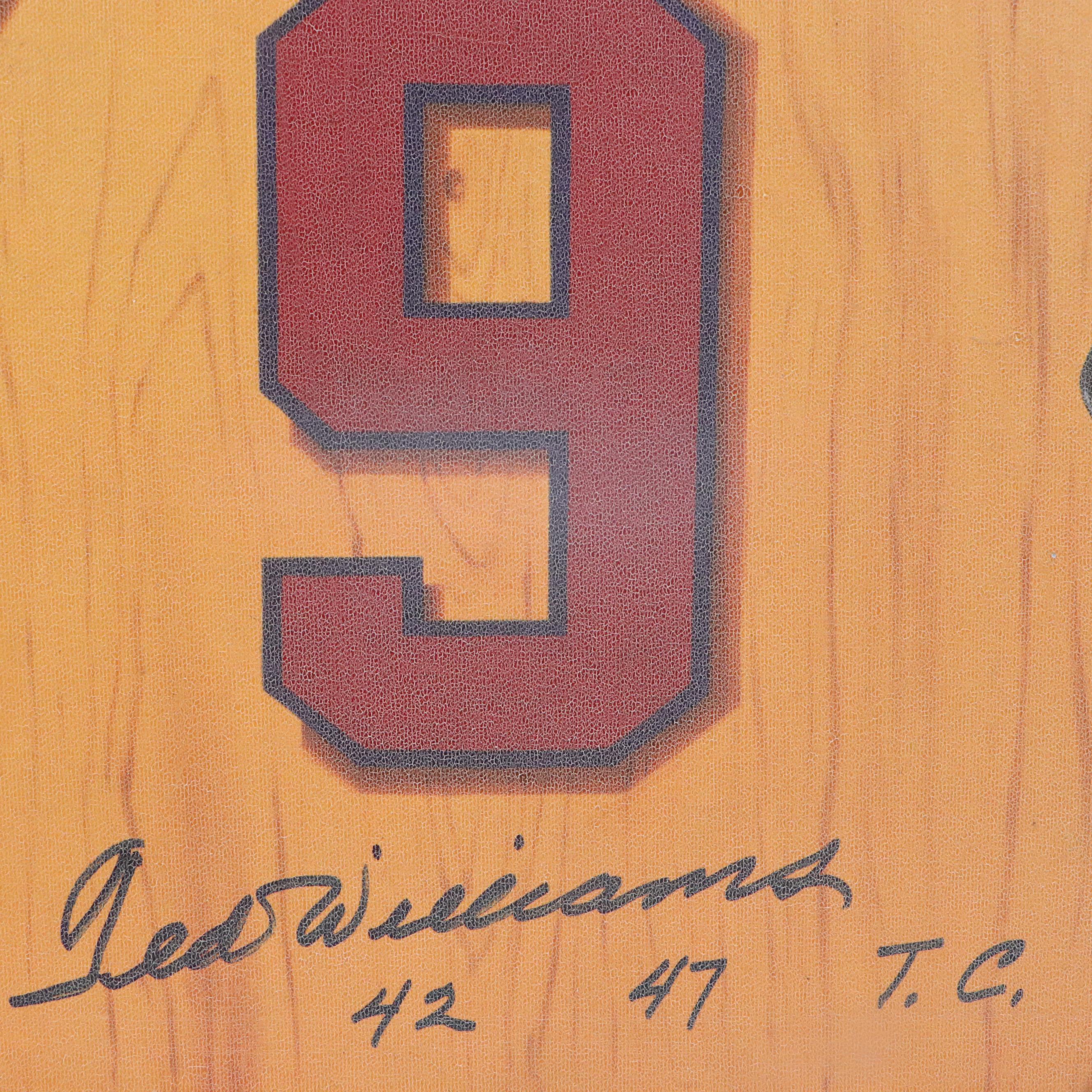 Tew Williams Signed "42 47 T.C." Limited Edition Triple Crown Canvas Print, JSA