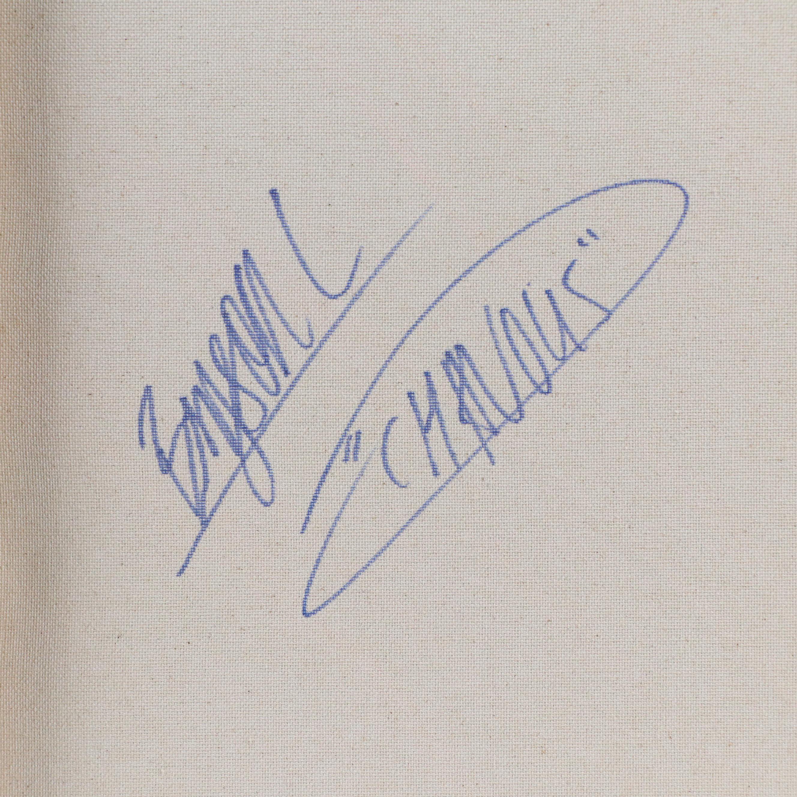 Bryson C. Abstract Face Acrylic Painting, Circa 2025