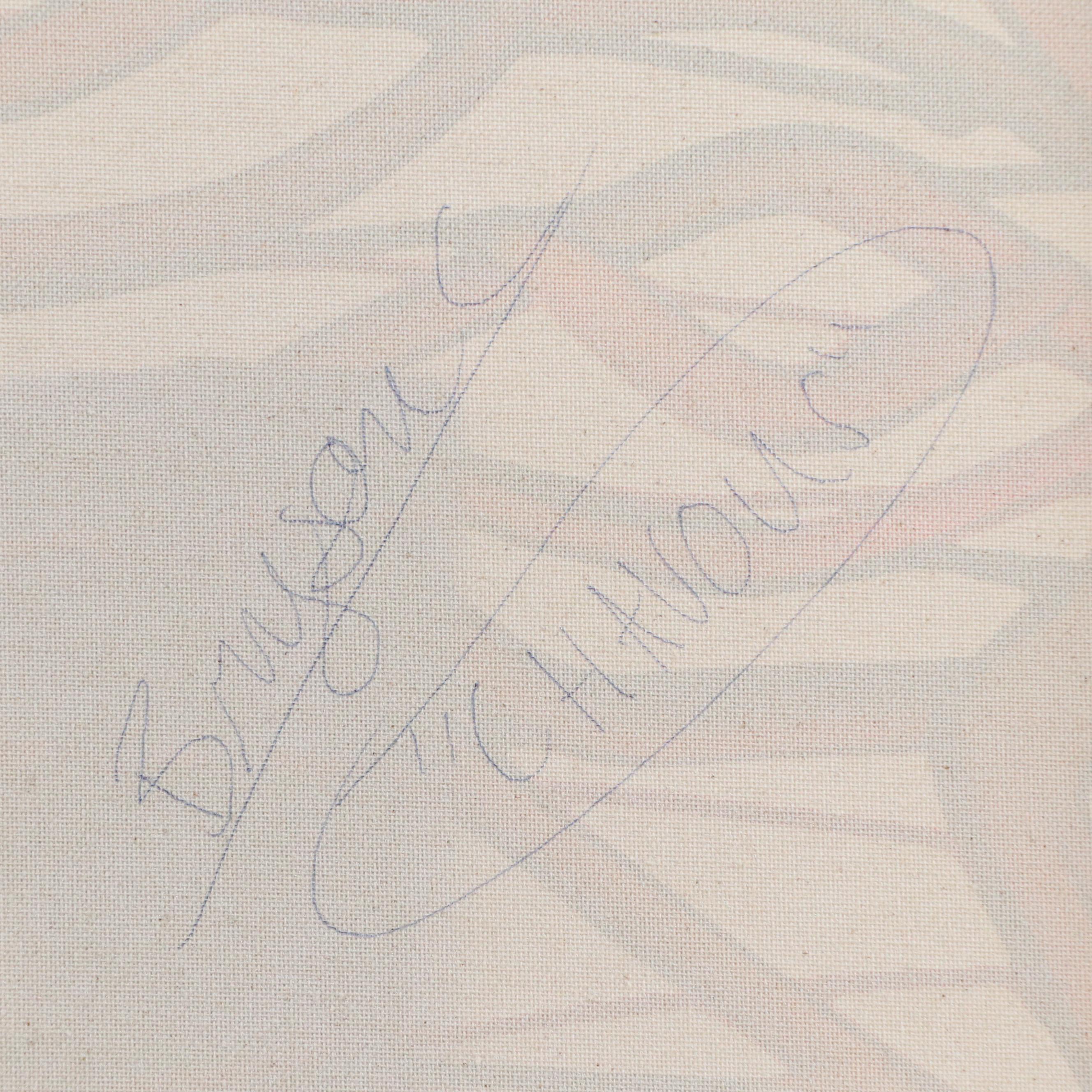 Bryson C. Abstract Face Acrylic Painting, Circa 2025