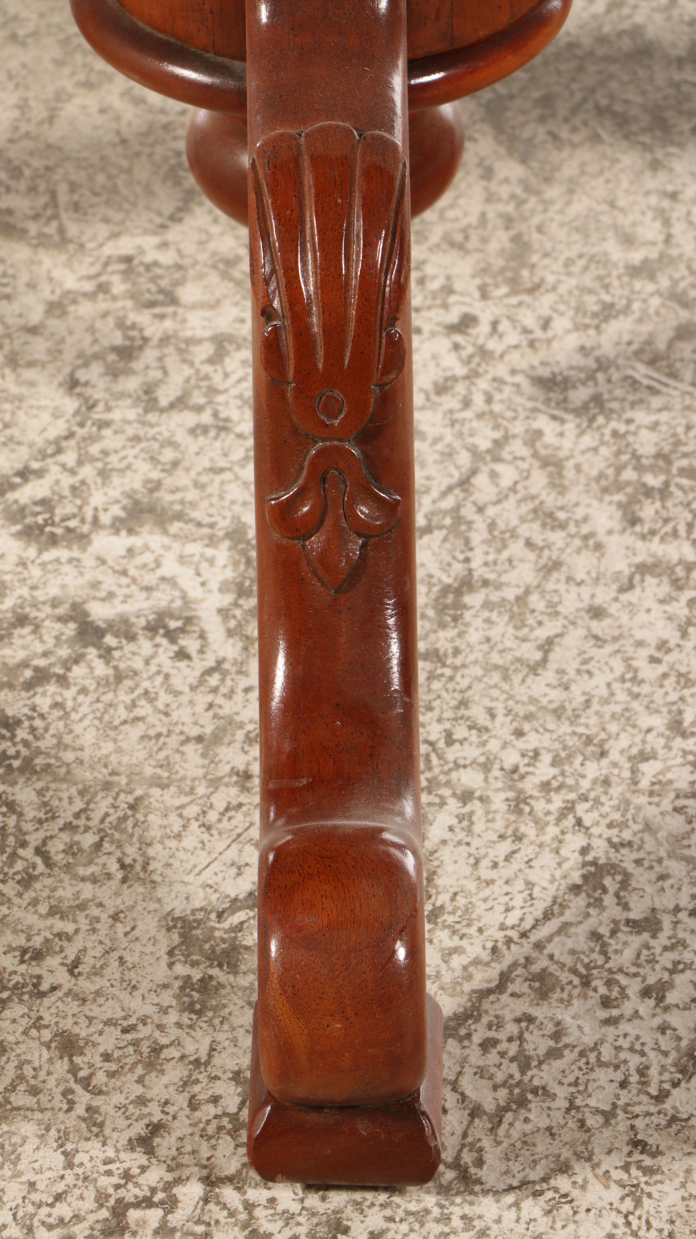 Seven Piece Chippendale Style Mahogany Finish Dining Set with Henry Link Chairs