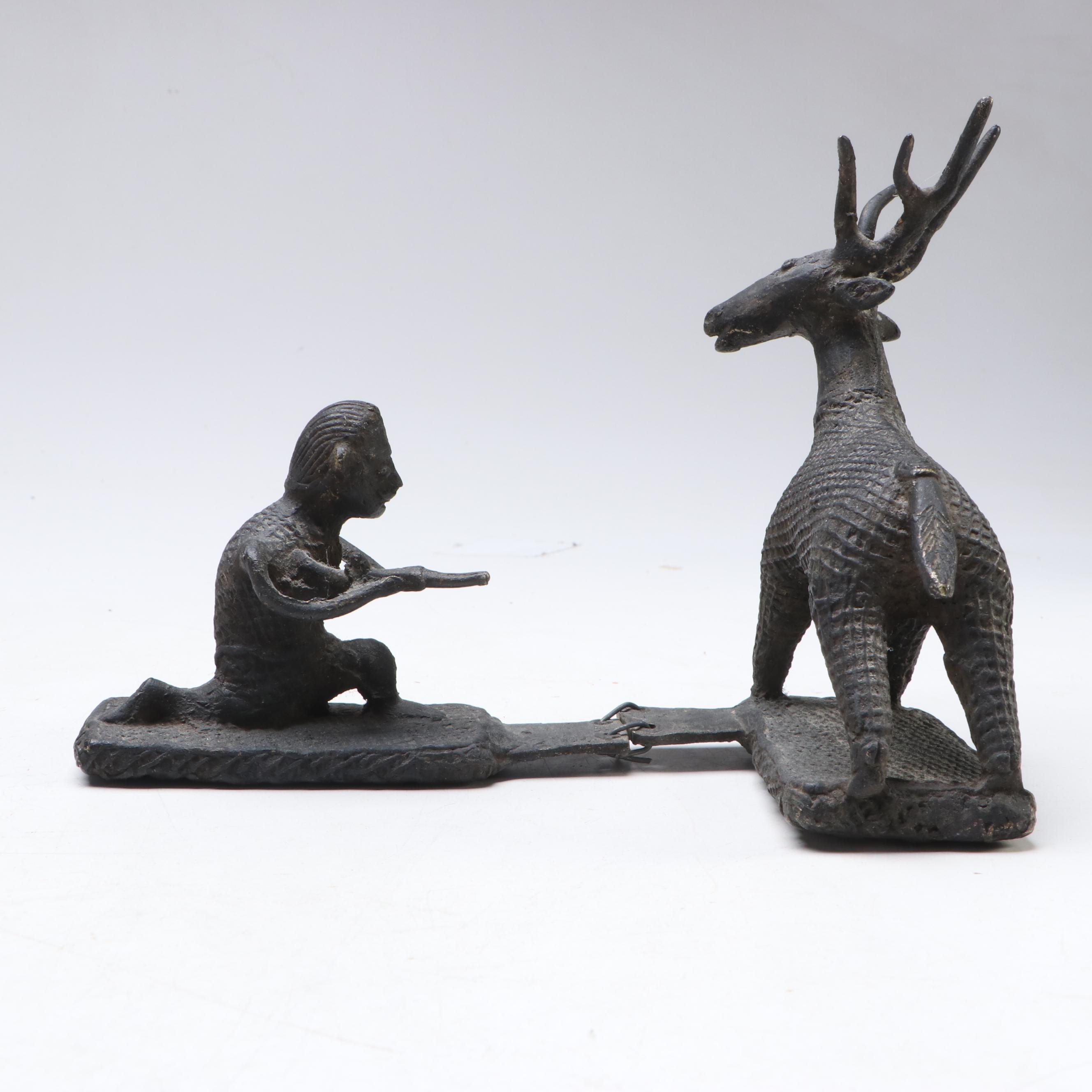 Indian Lost Wax Dhokra Brass Figures