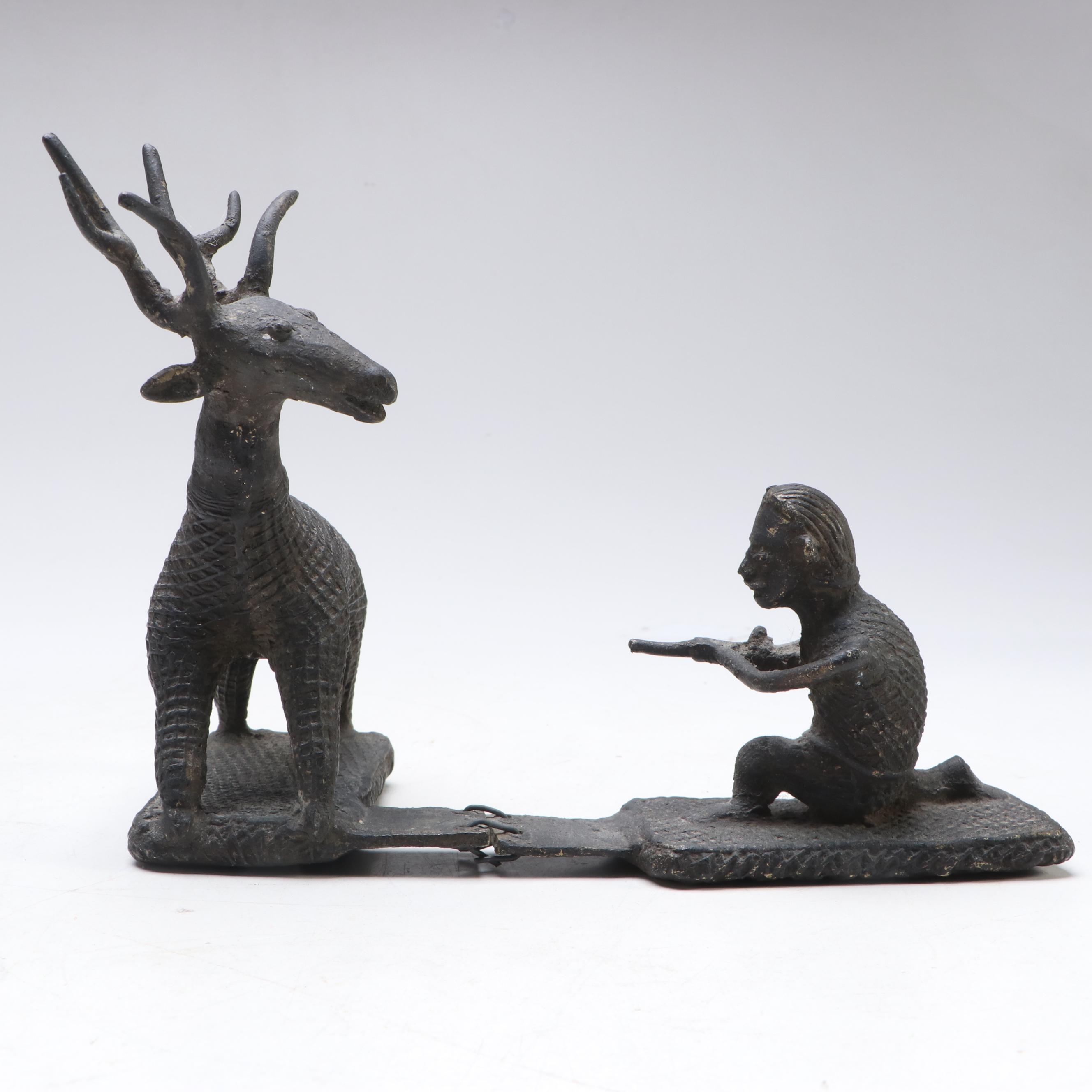 Indian Lost Wax Dhokra Brass Figures