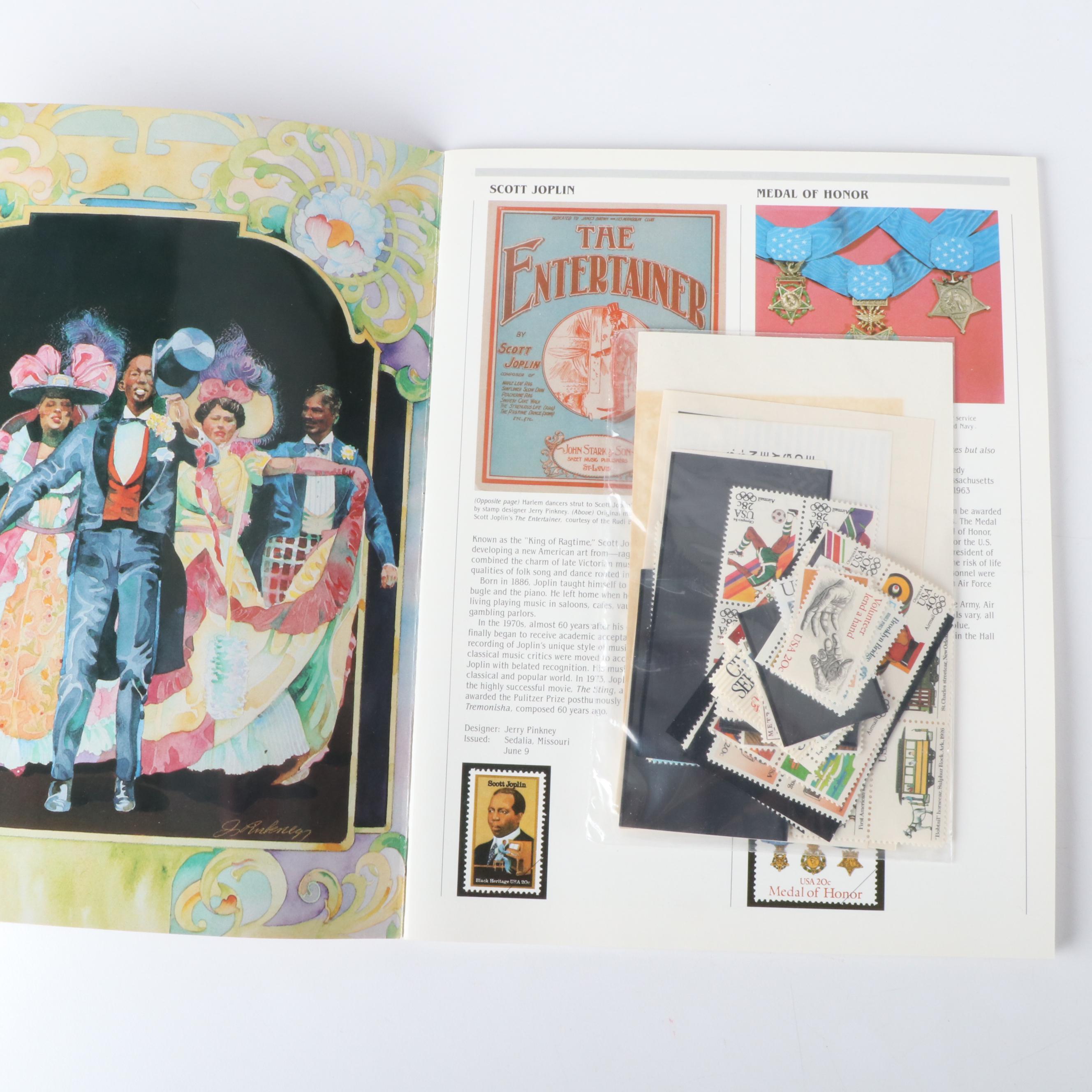 Thirty-Six USPS Postage Stamp Mint Sets, 1973 to 1987