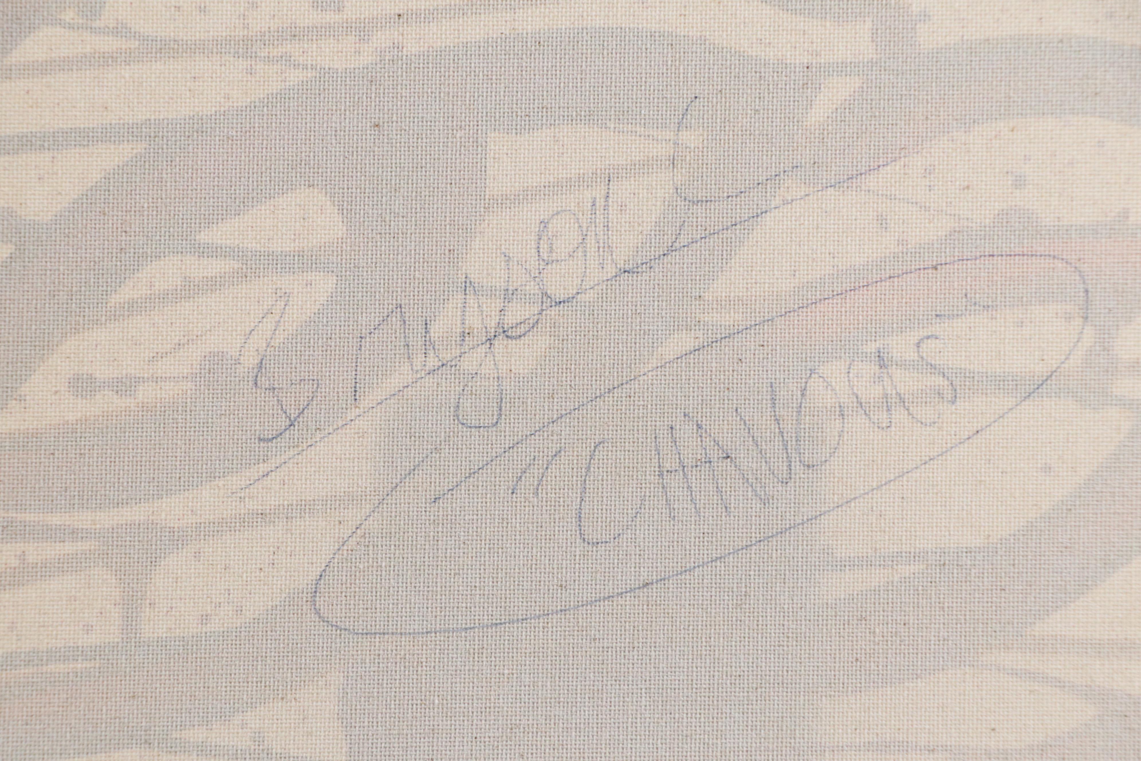 Bryson C. Abstract Face Acrylic Painting, Circa 2025