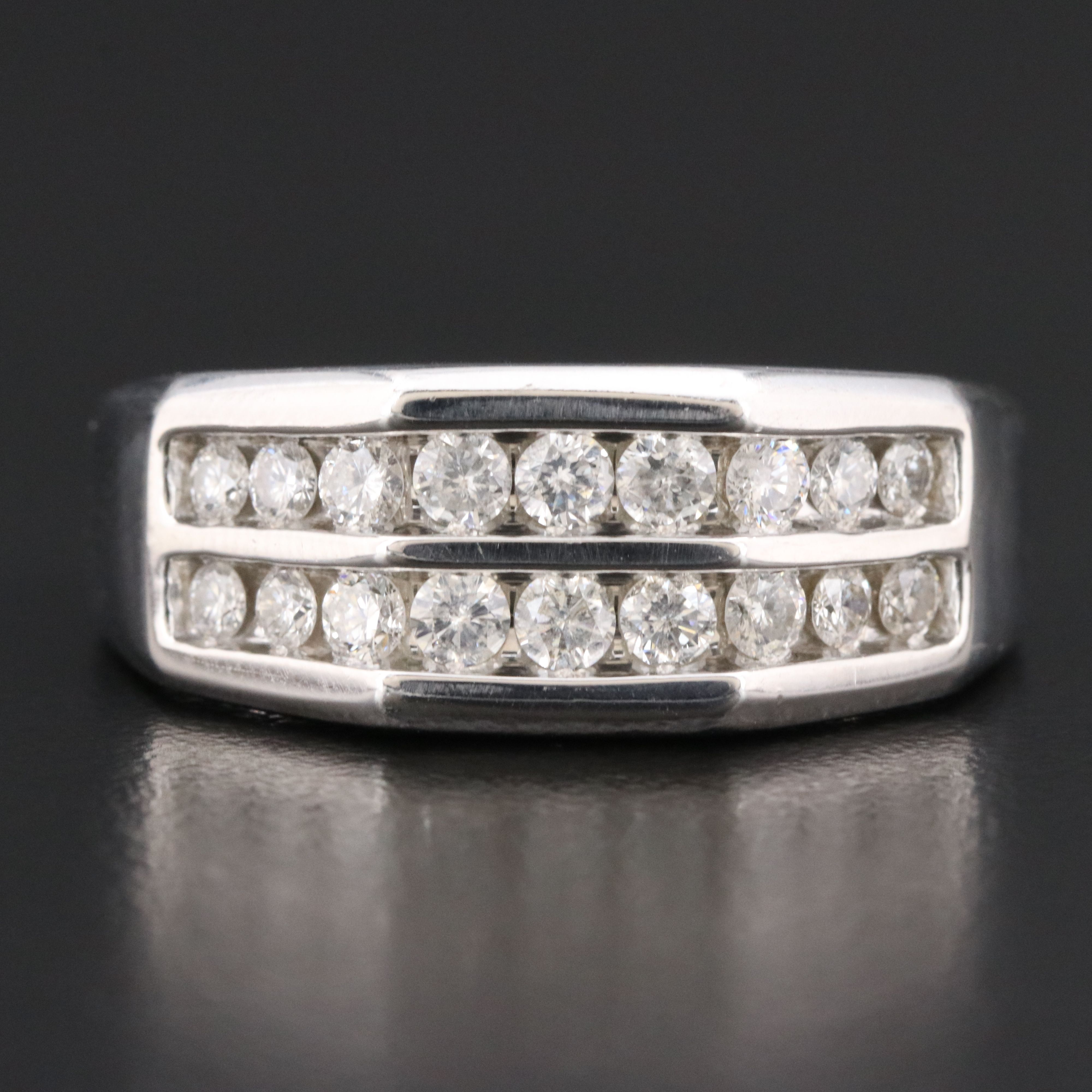 10K 0.93 CTW Diamond Channel Band