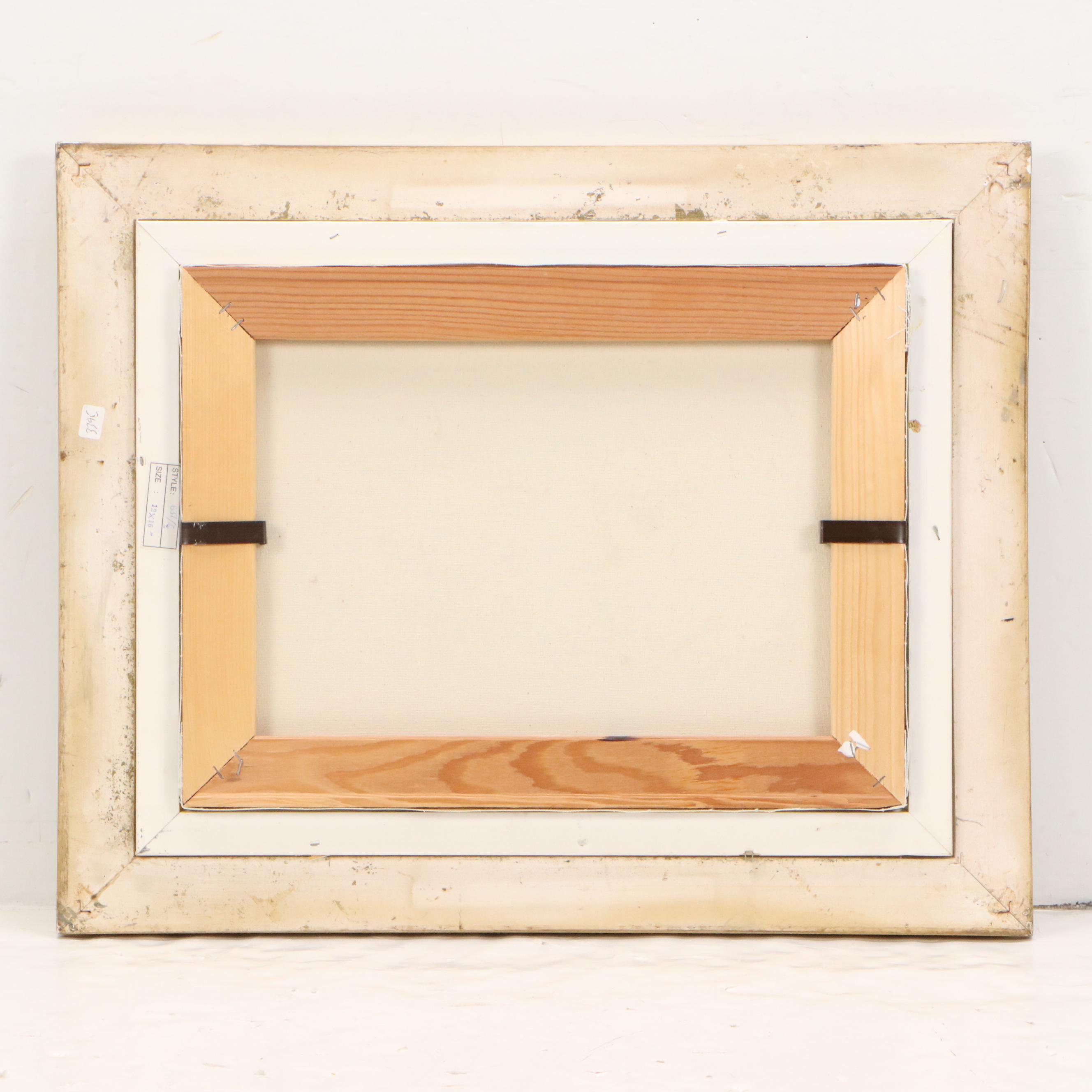 B. Morgan Mountainous Landscape Oil Painting with Castle, 20th Century