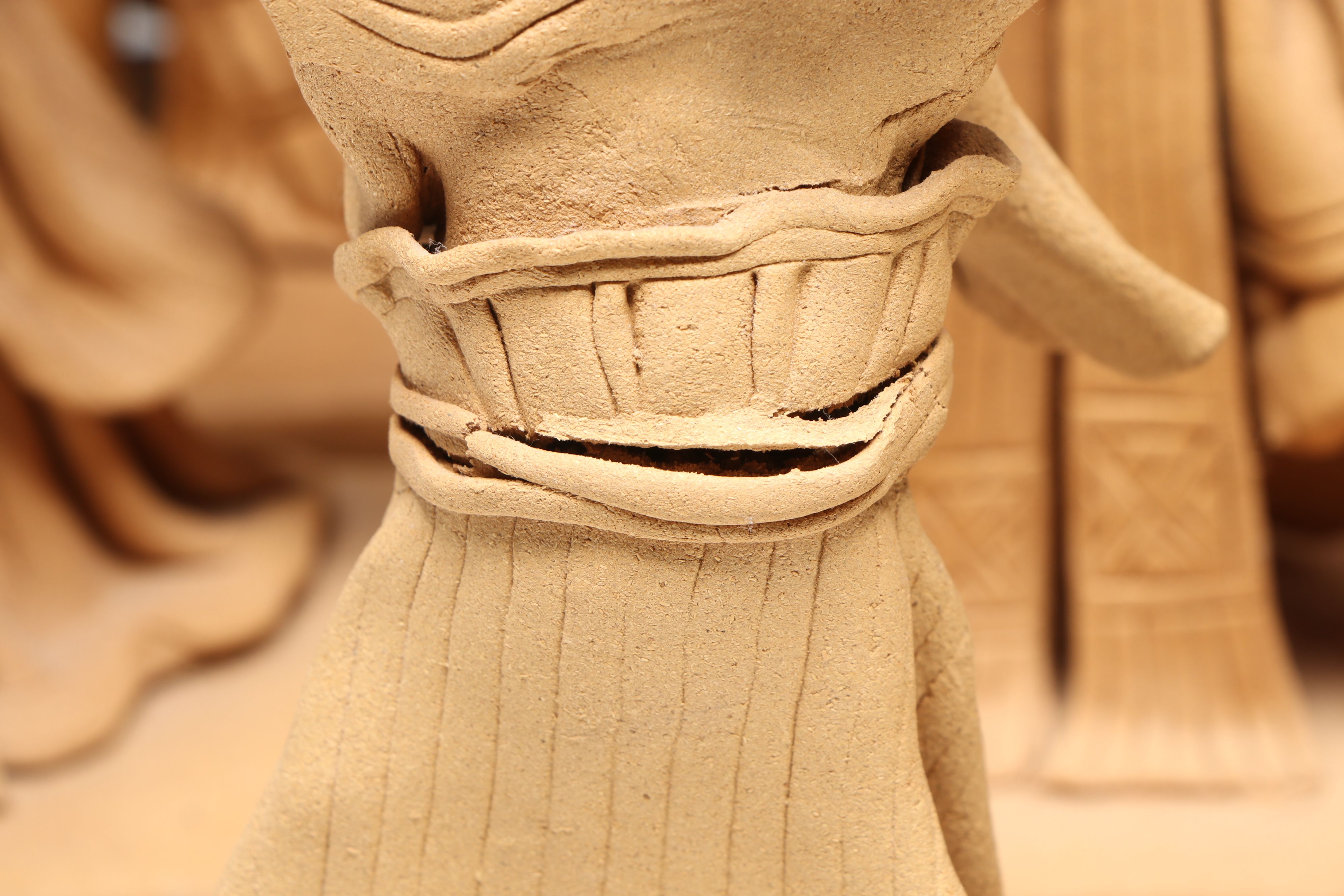 Singaporean Traditional Composite Figures Featuring Musicians and Warrior