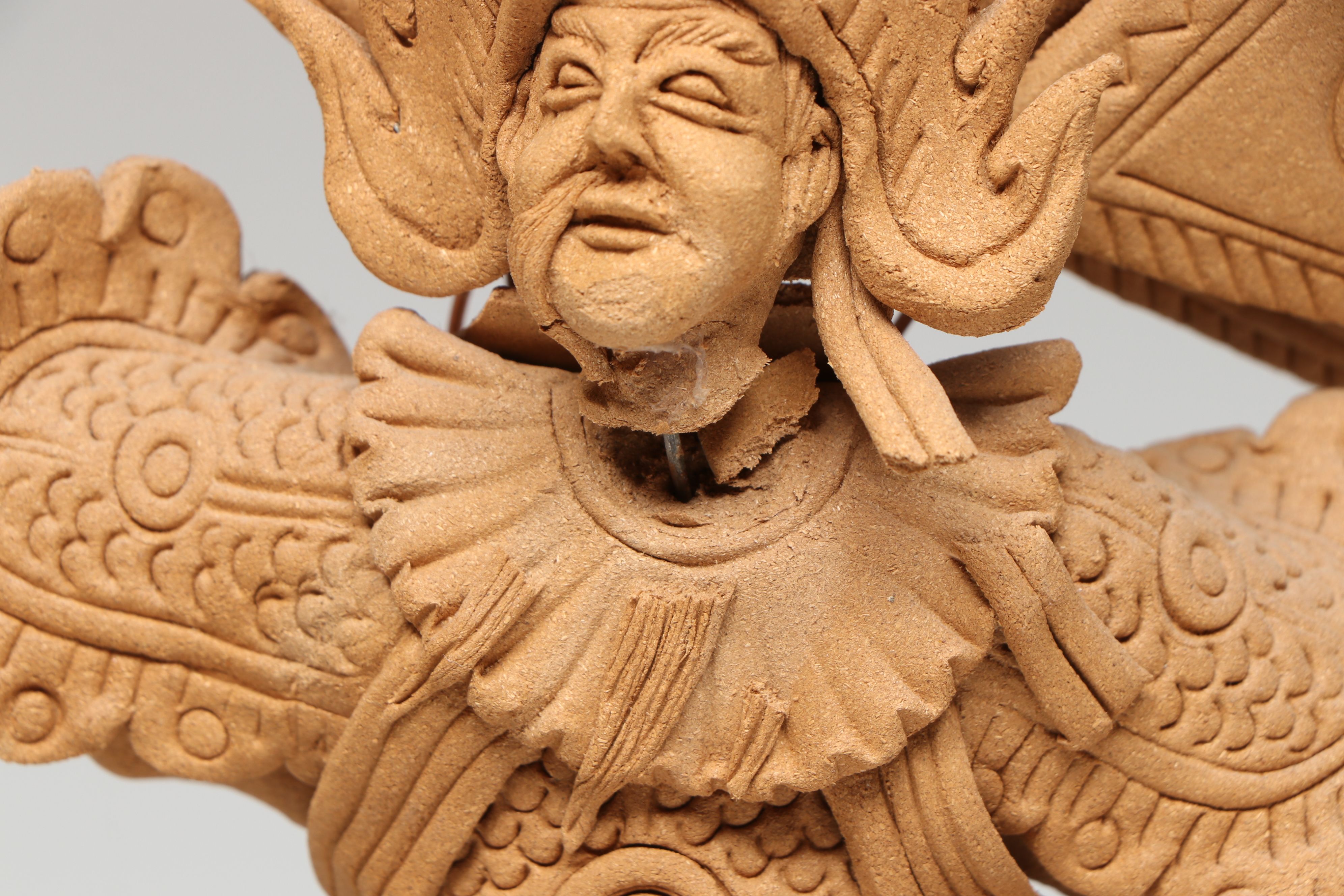 Singaporean Traditional Composite Figures Featuring Musicians and Warrior