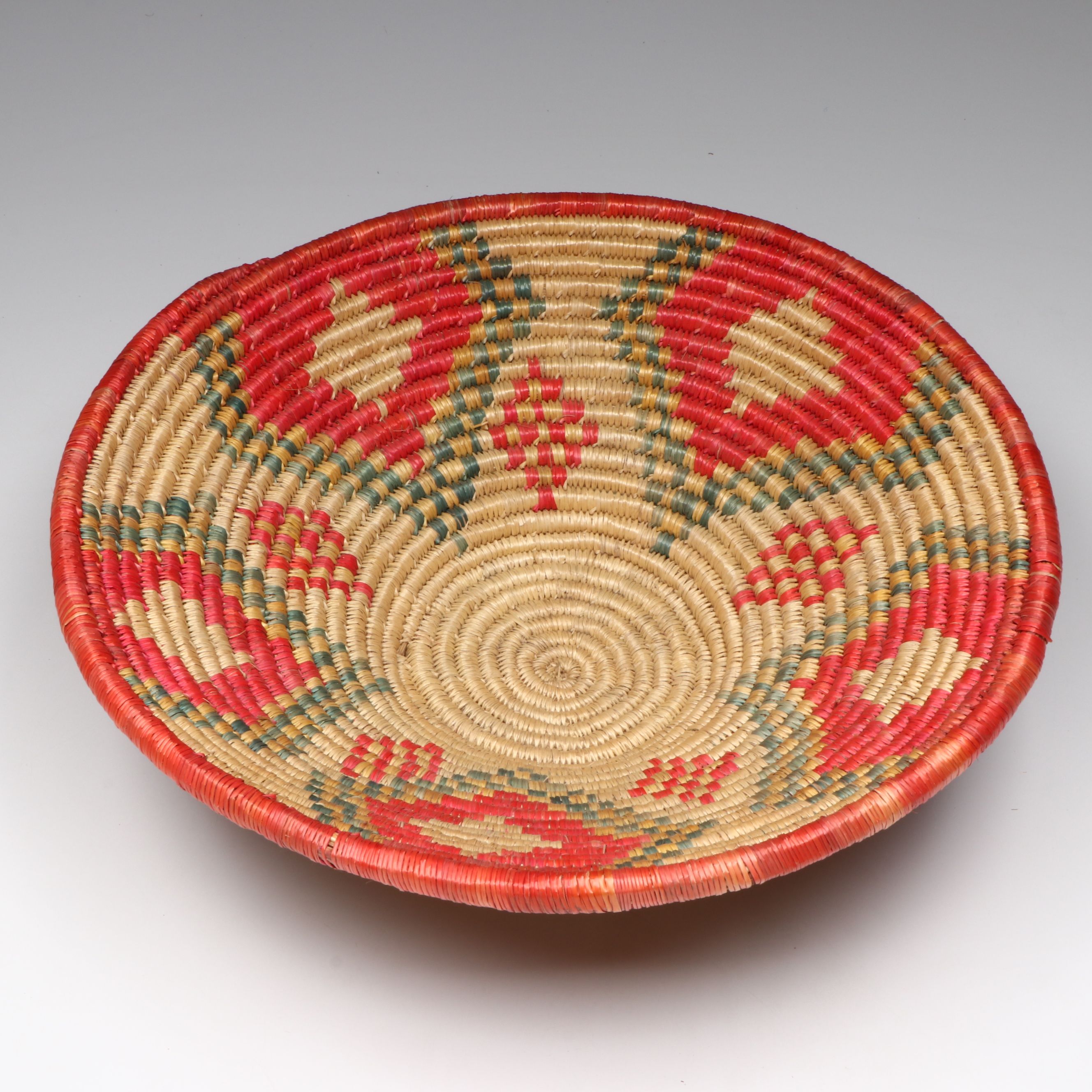 Ethiopian Oromo Peoples Polychrome Food Dishes and Other Plant Fiber Baskets