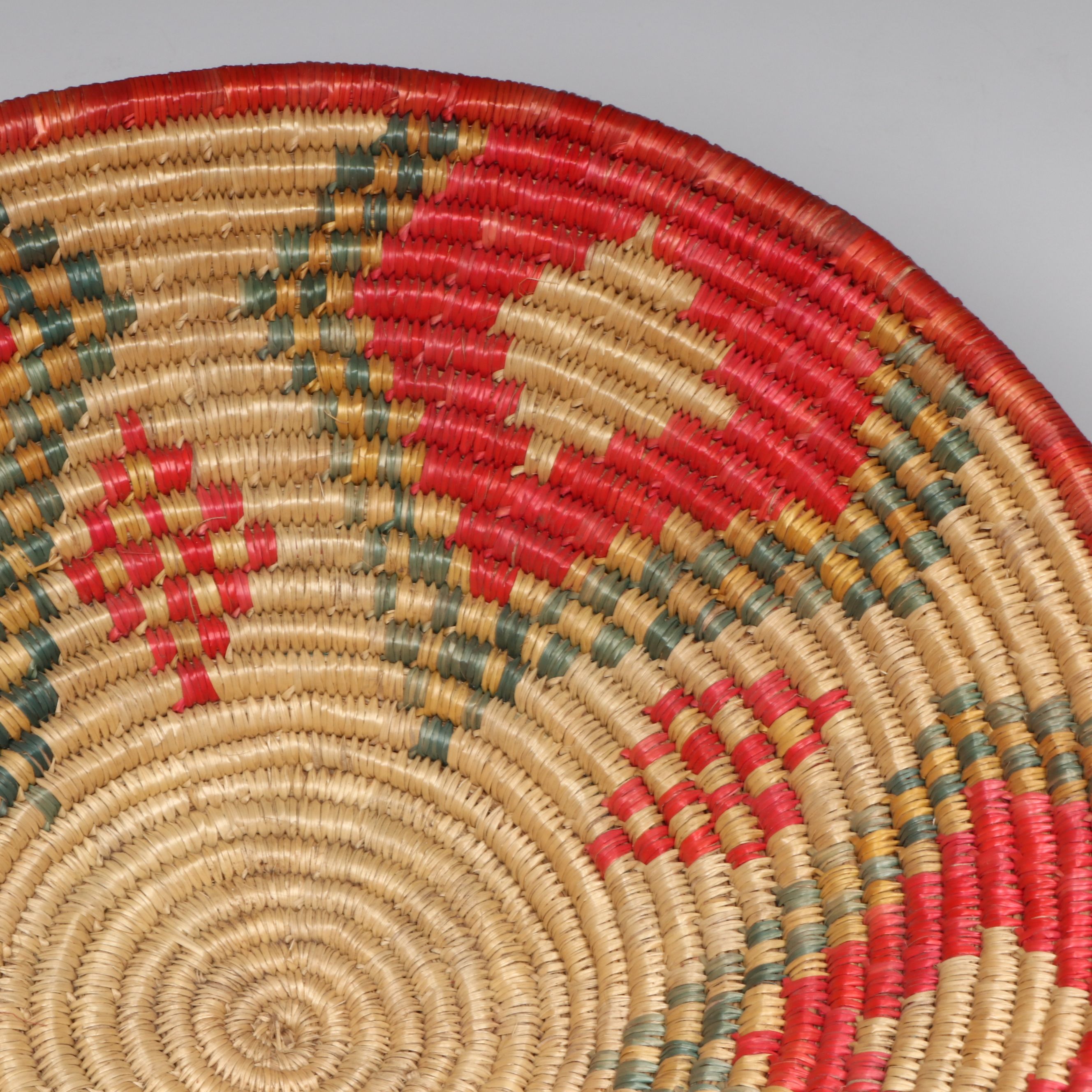 Ethiopian Oromo Peoples Polychrome Food Dishes and Other Plant Fiber Baskets