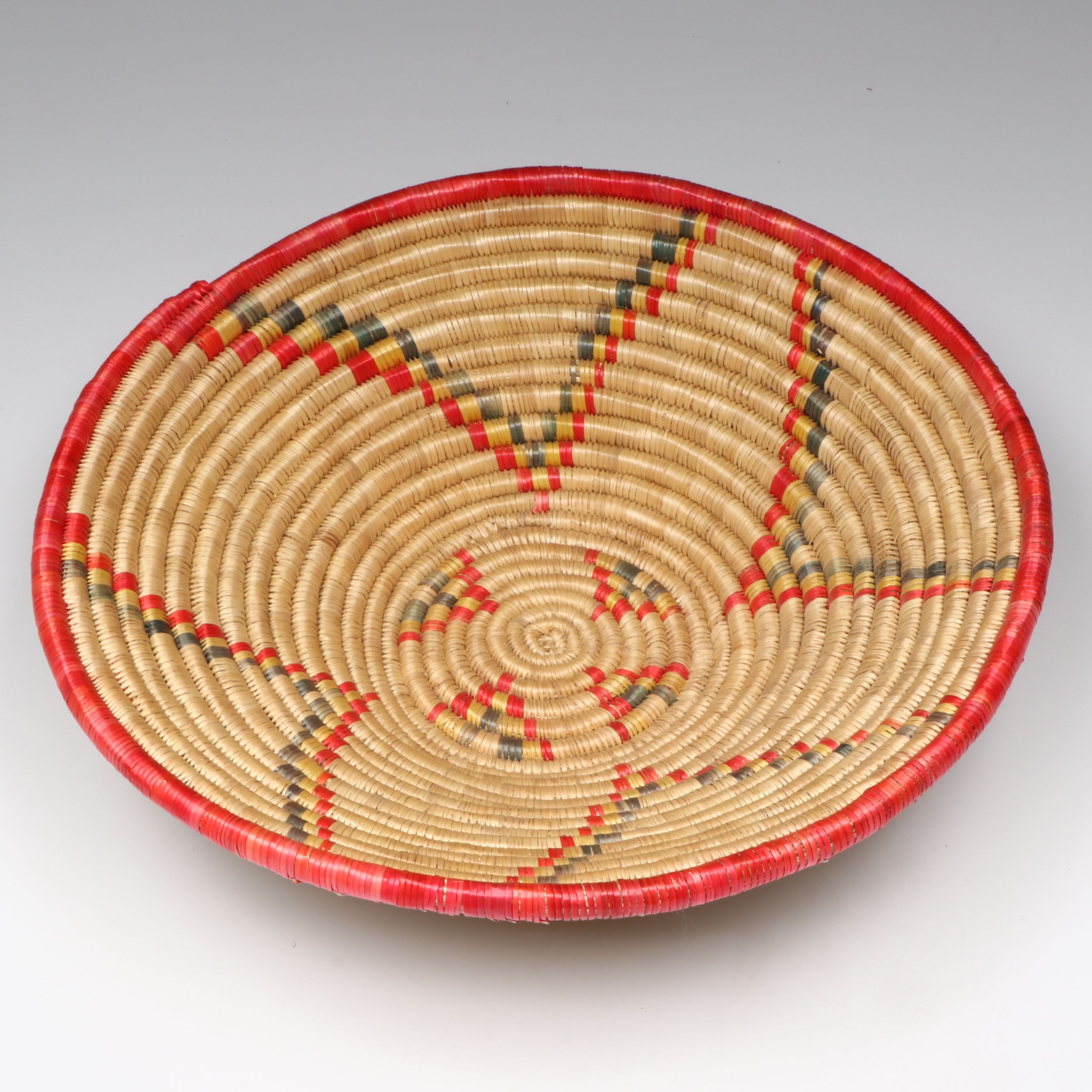 Ethiopian Oromo Peoples Polychrome Food Dishes and Other Plant Fiber Baskets