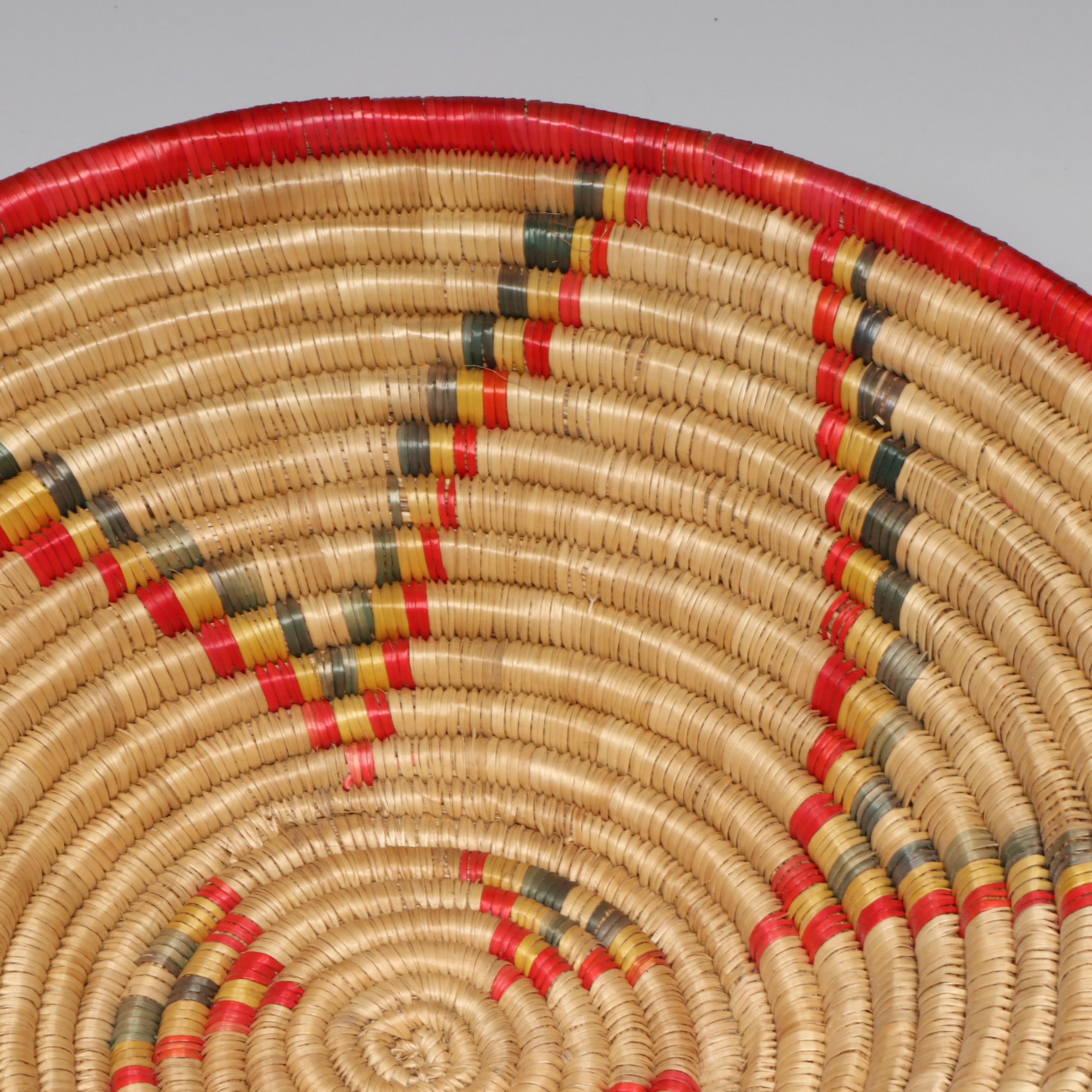 Ethiopian Oromo Peoples Polychrome Food Dishes and Other Plant Fiber Baskets