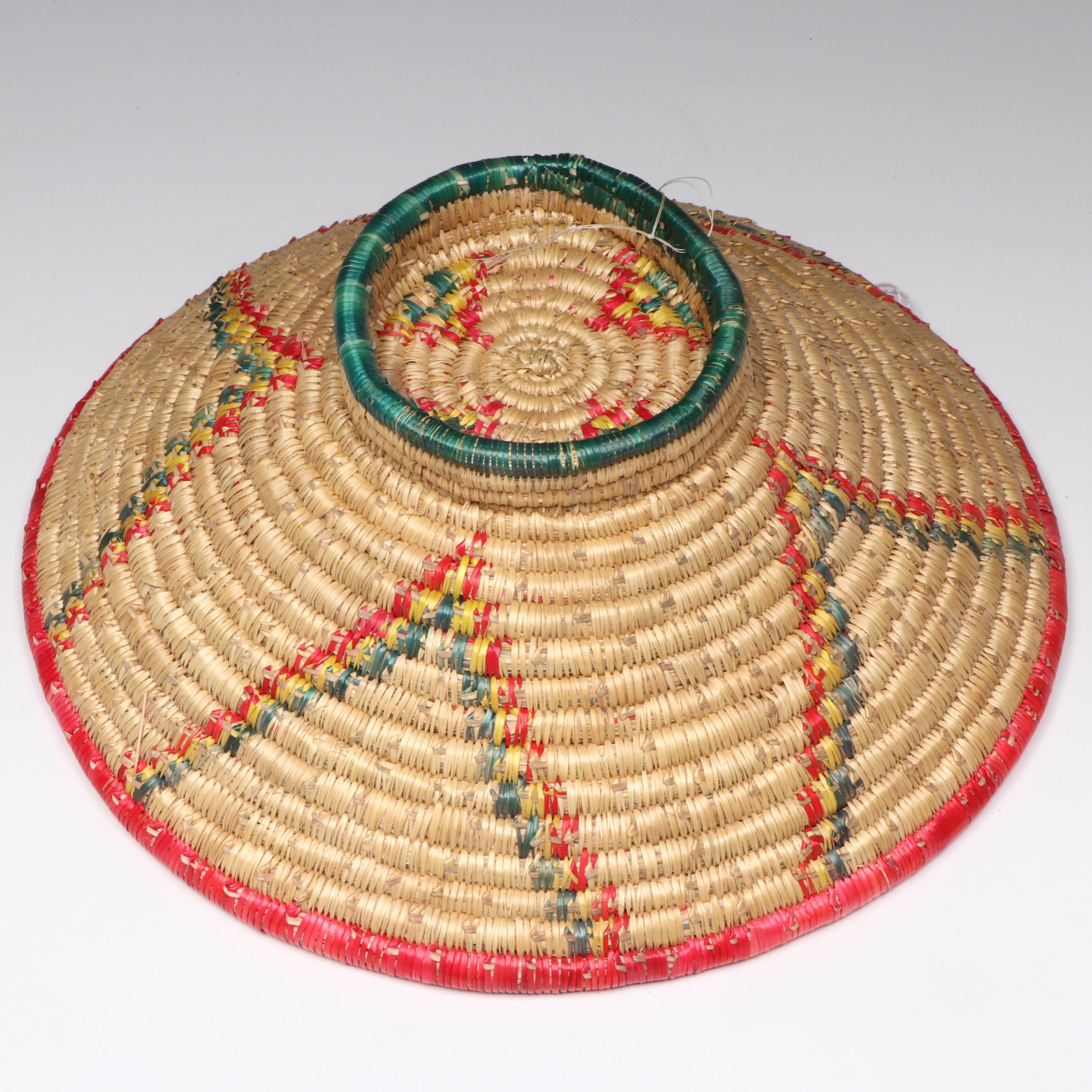 Ethiopian Oromo Peoples Polychrome Food Dishes and Other Plant Fiber Baskets