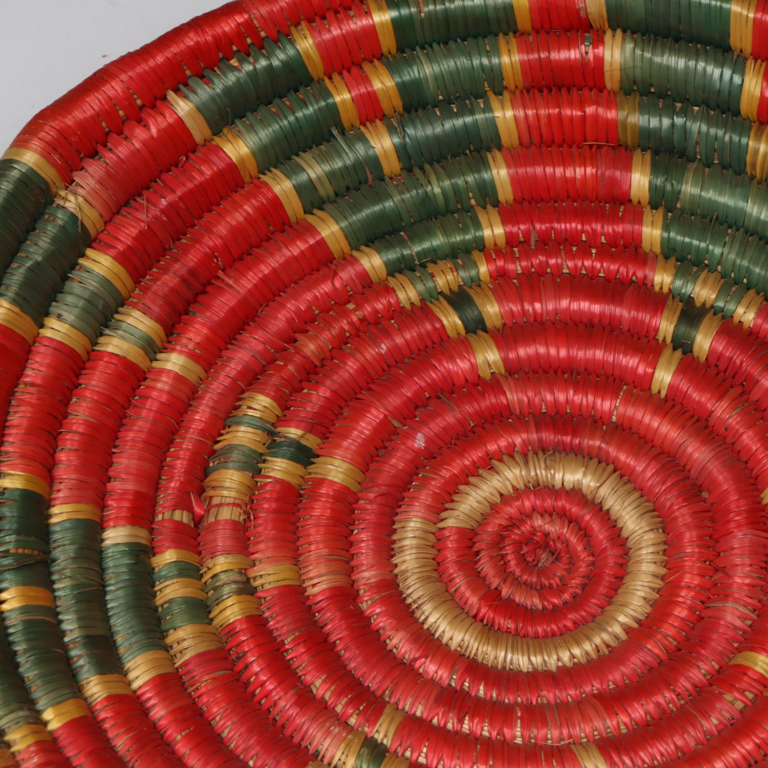 Ethiopian Oromo Peoples Polychrome Food Dishes and Other Plant Fiber Baskets