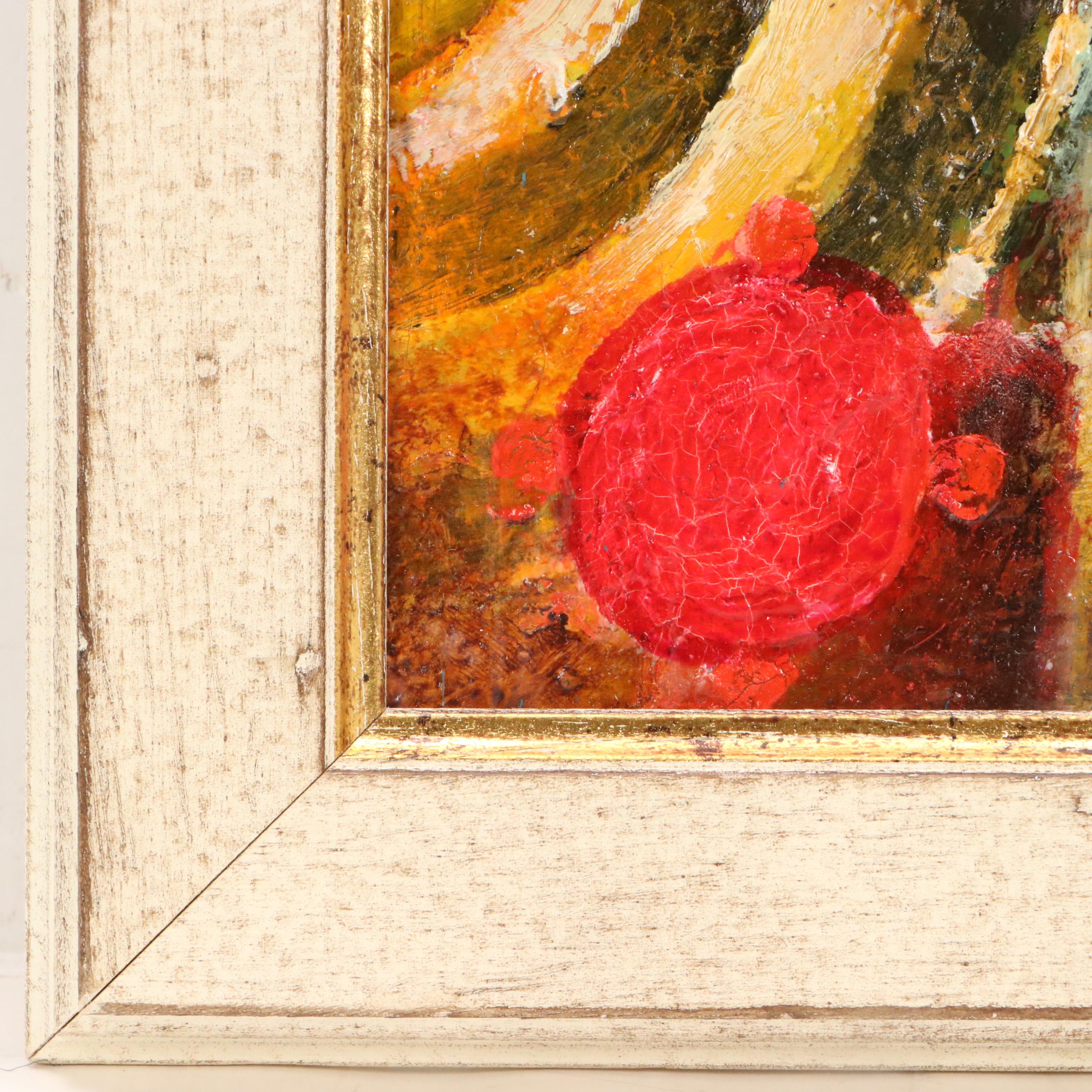 Nikolay Manuylov "Kuk" Surreal Oil Painting with Two Figures, Mid-20th Century