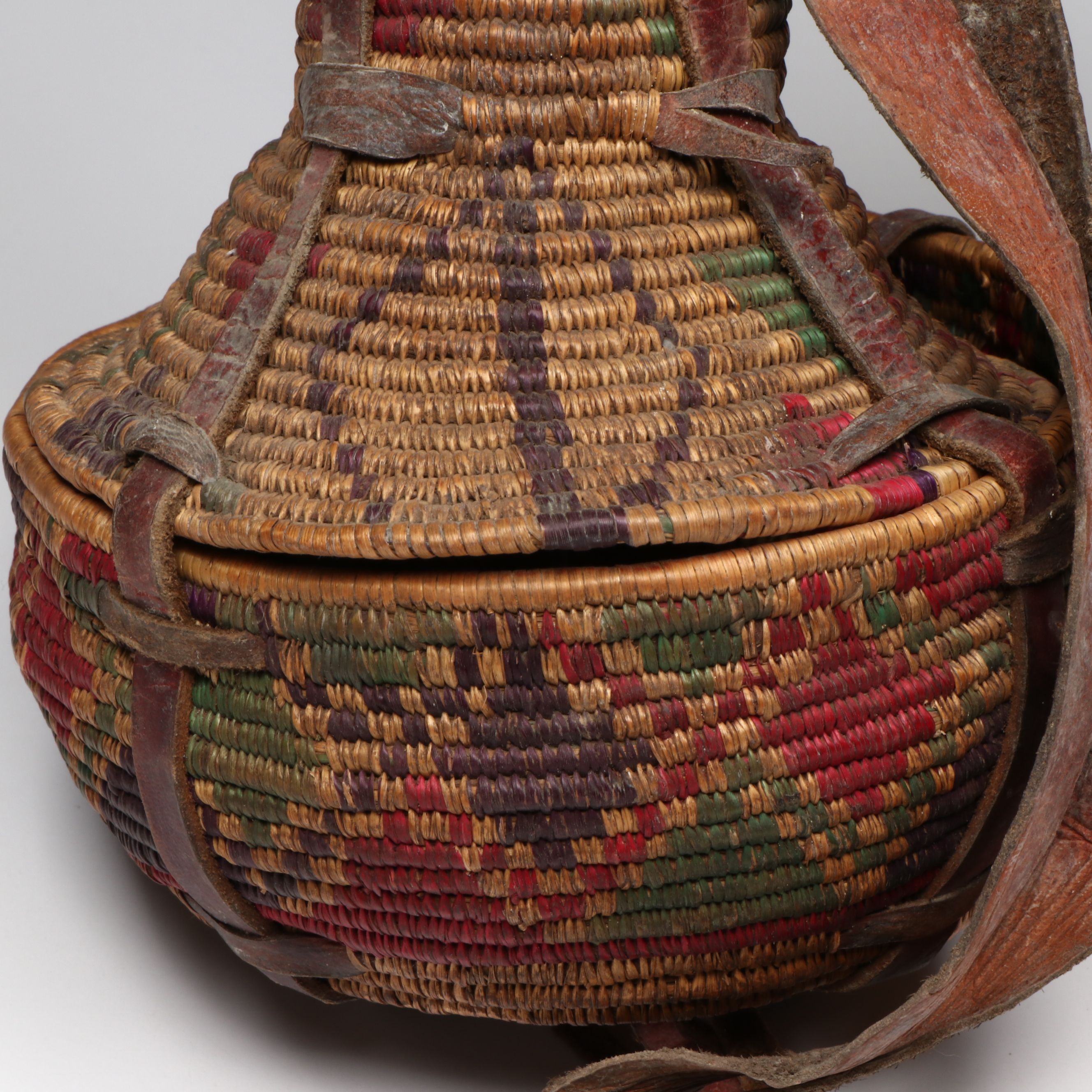 Ethiopian Jewish Falasha People Lidded Hanging Baskets