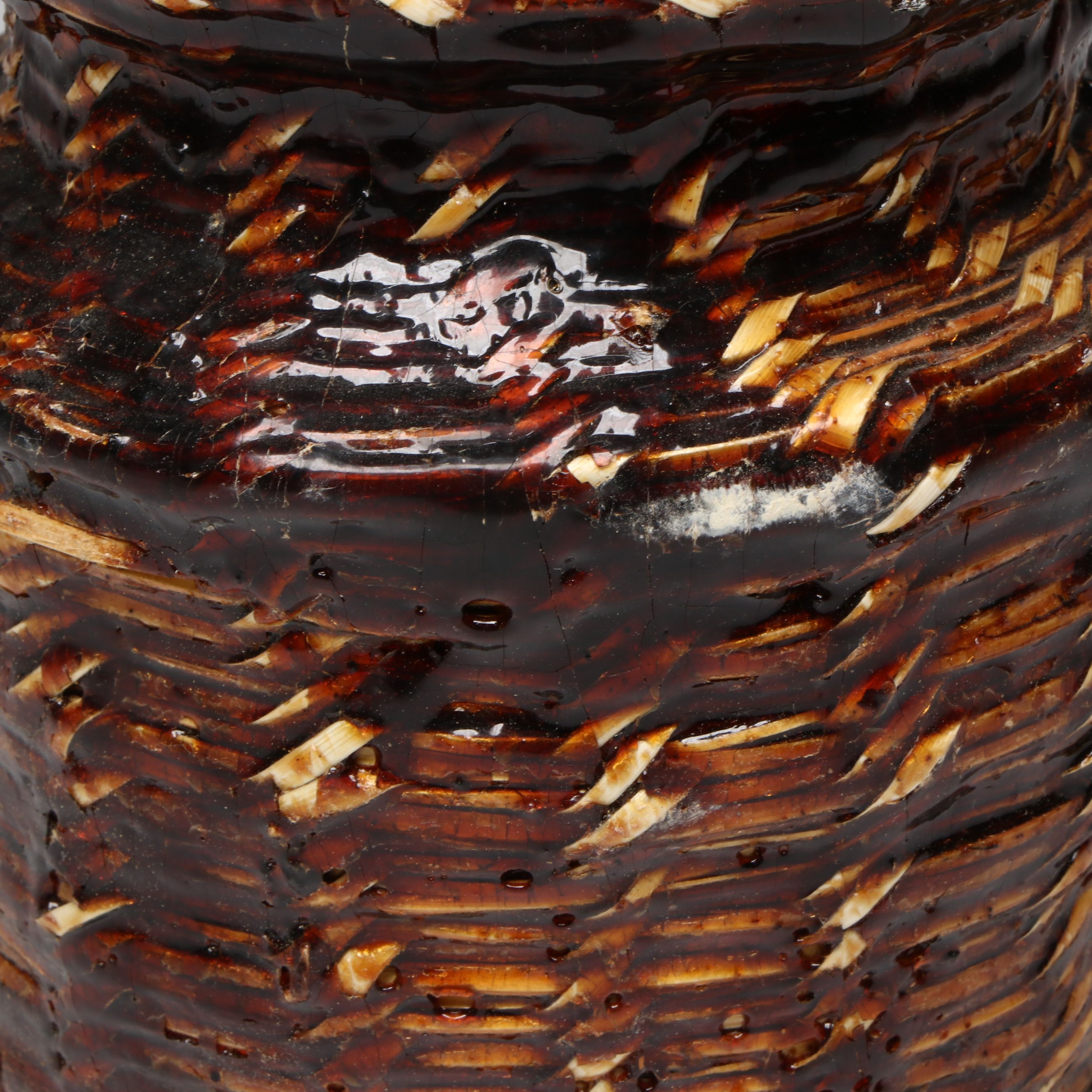 Navajo Sumac Wedding Basket and Sumac Basket with Pine Pitch