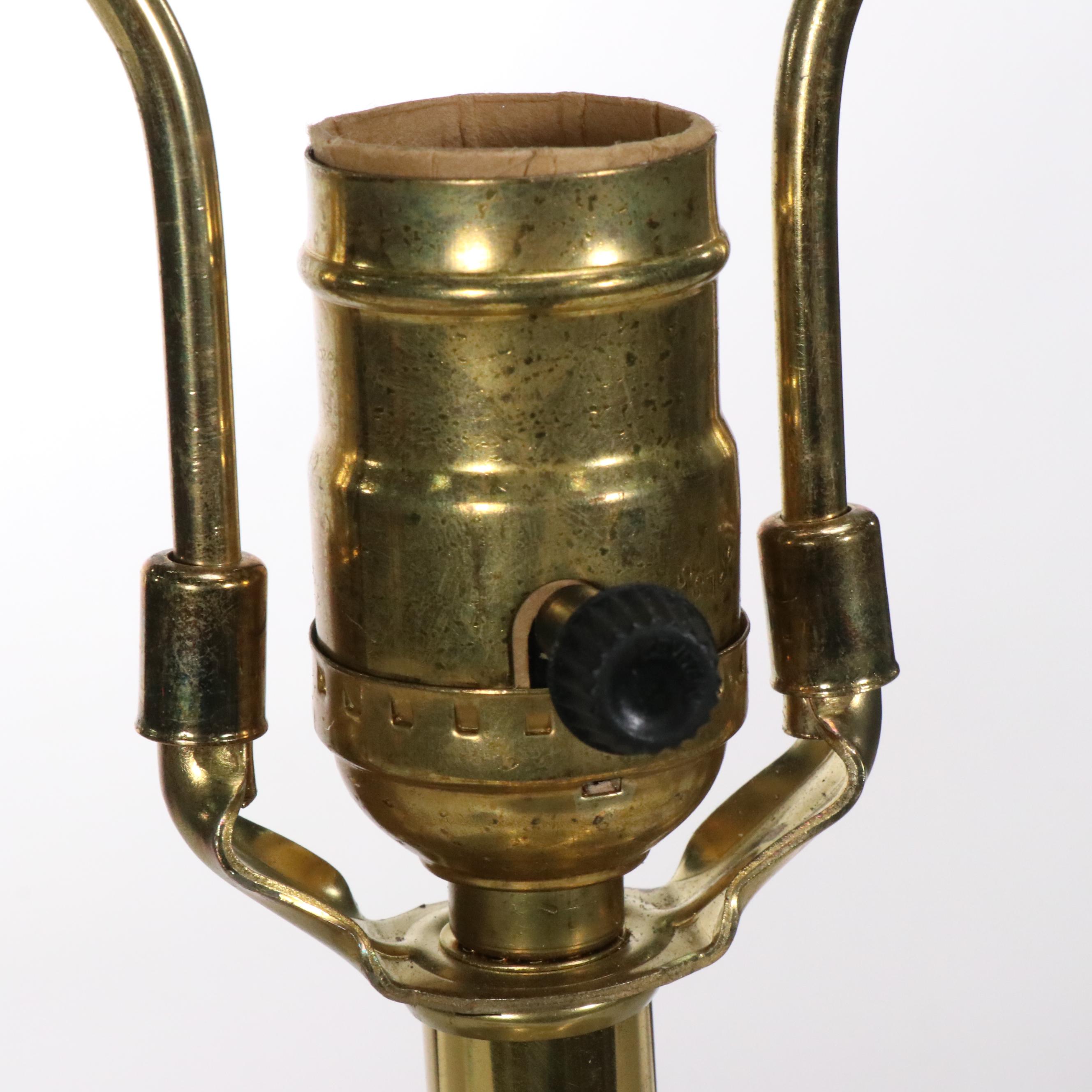 Pilgrim Green Ruffles Murano Style Glass Table Lamps