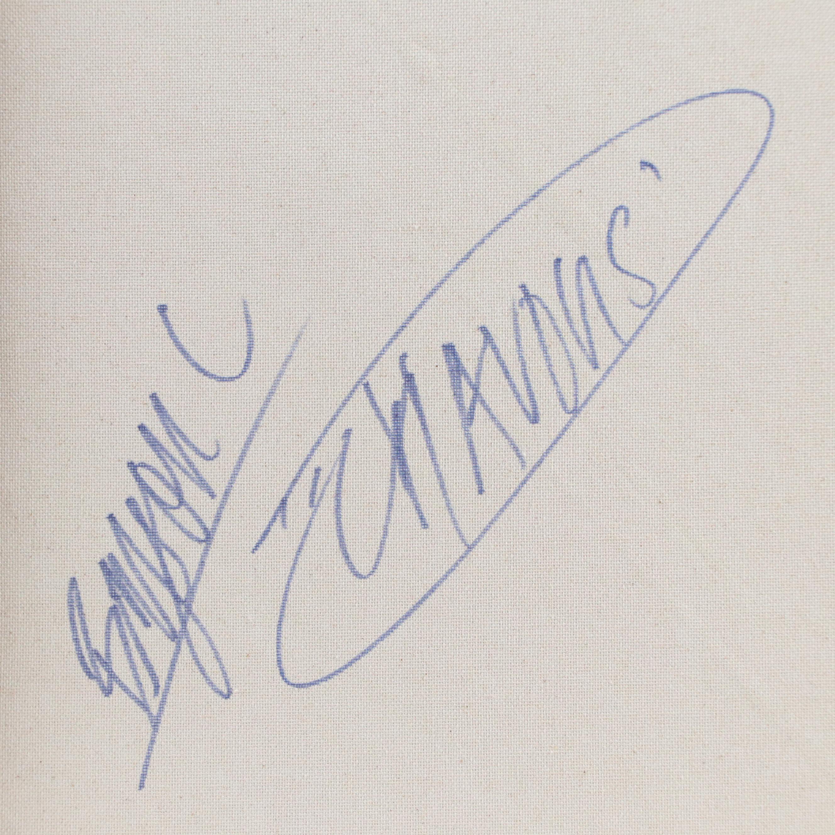 Bryson C. Abstract Face Acrylic Painting, Circa 2025