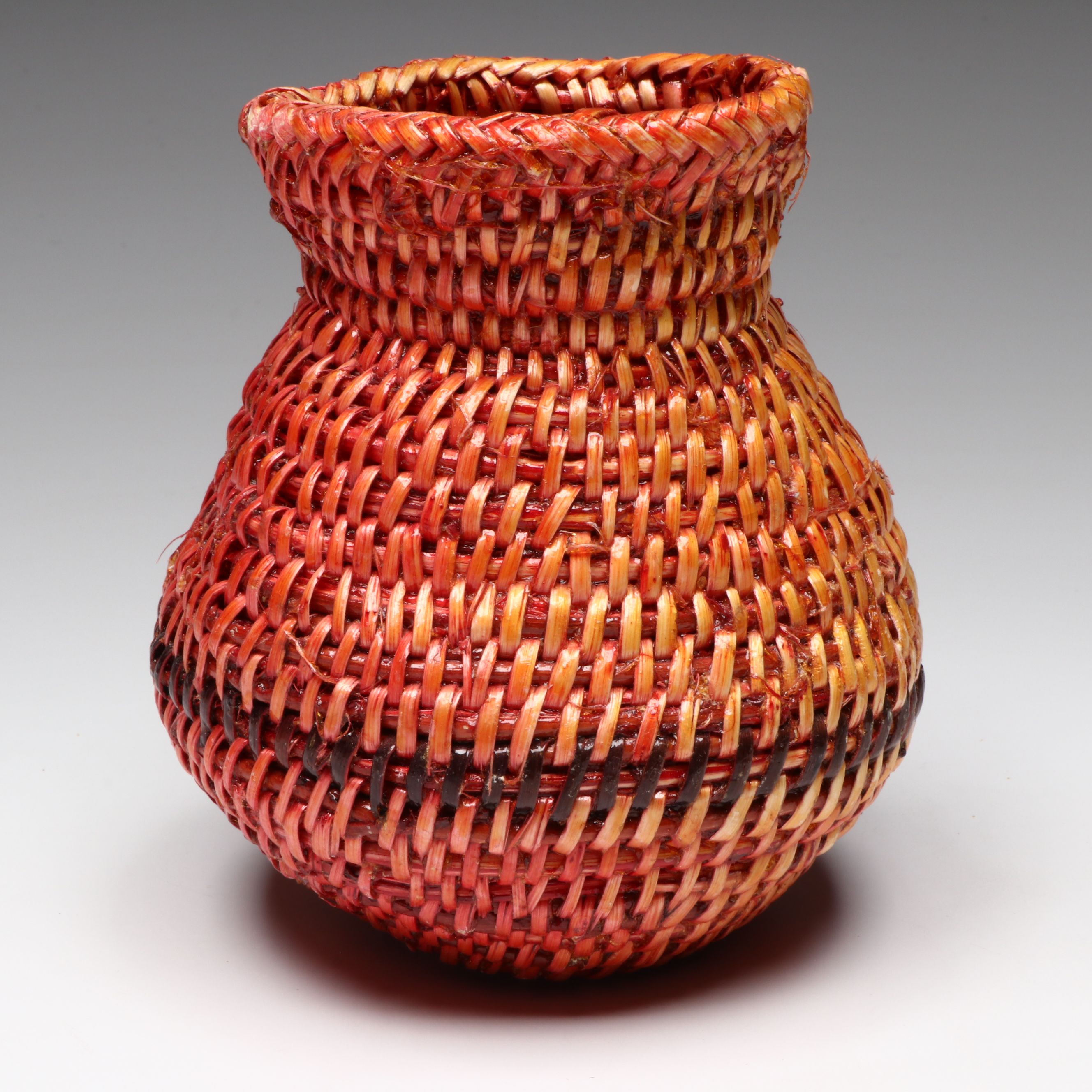 Mary King and Other Navajo Artisan Woven Sumac Baskets