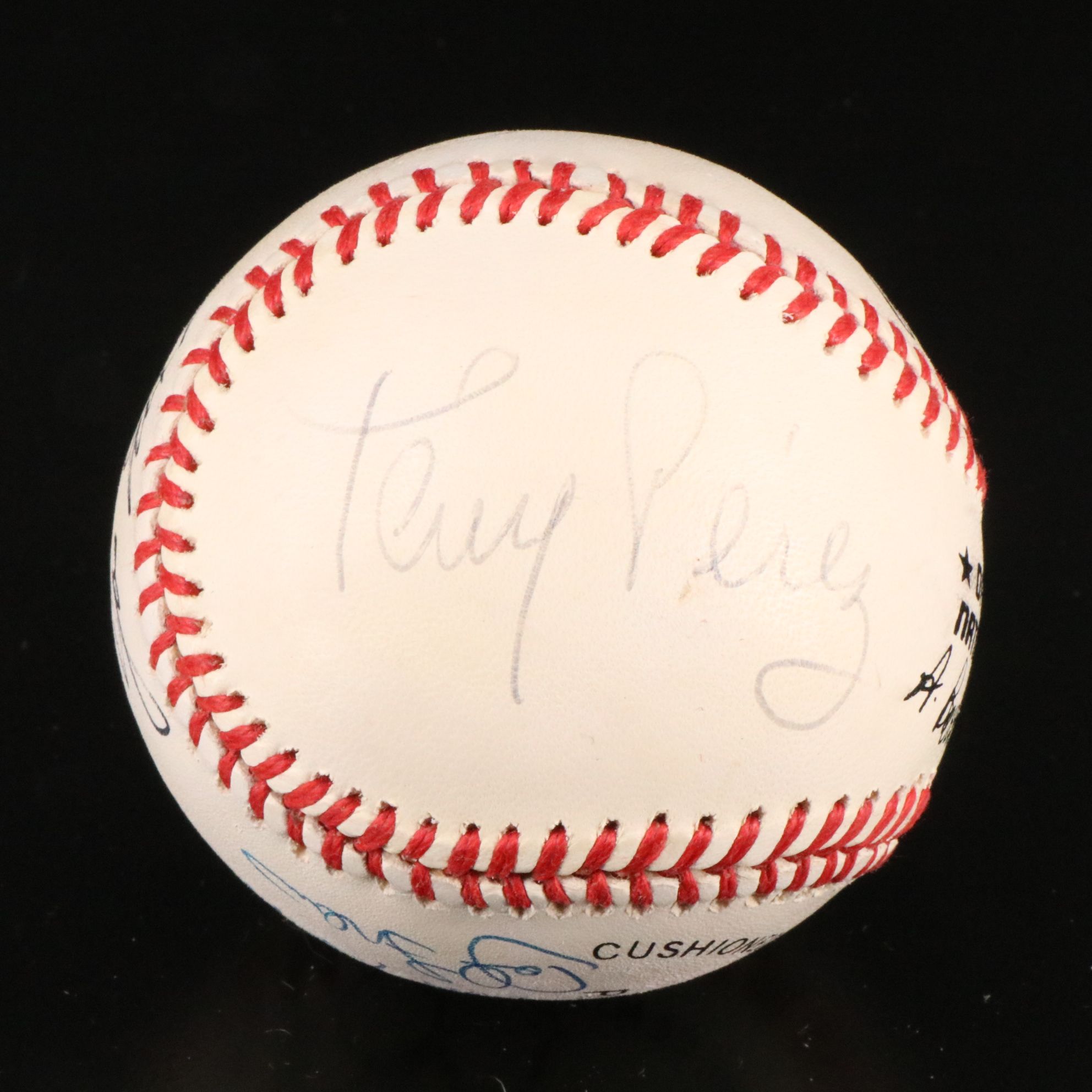 Pete Rose, Barry Larkin, Tony Perez, Joe Nuxhall, and More Signed Baseball