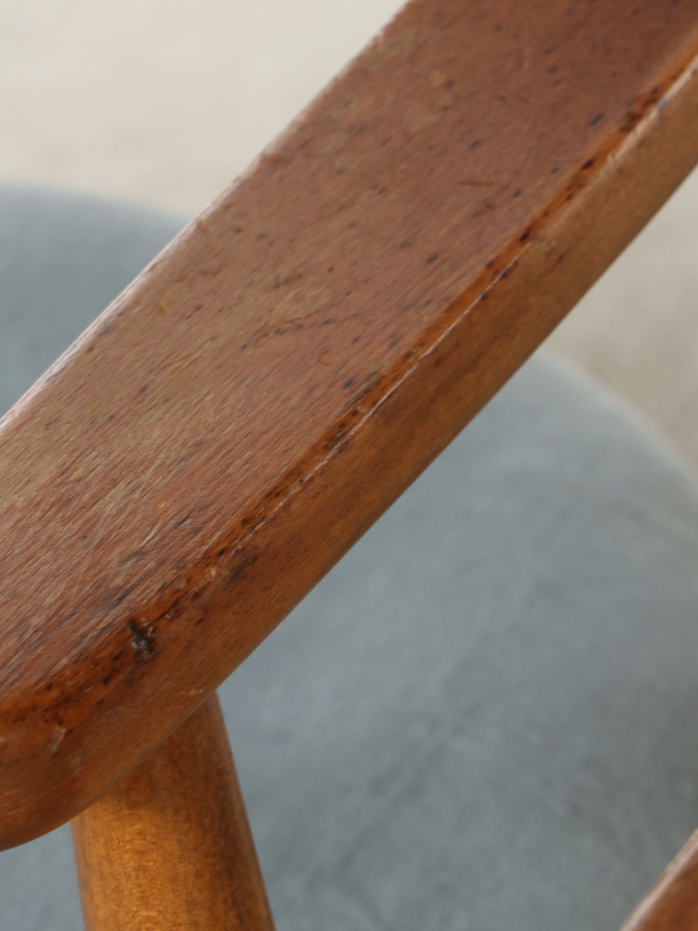 Pair of Danish Modern Style Walnut Armchairs, Mid to Late 20th Century