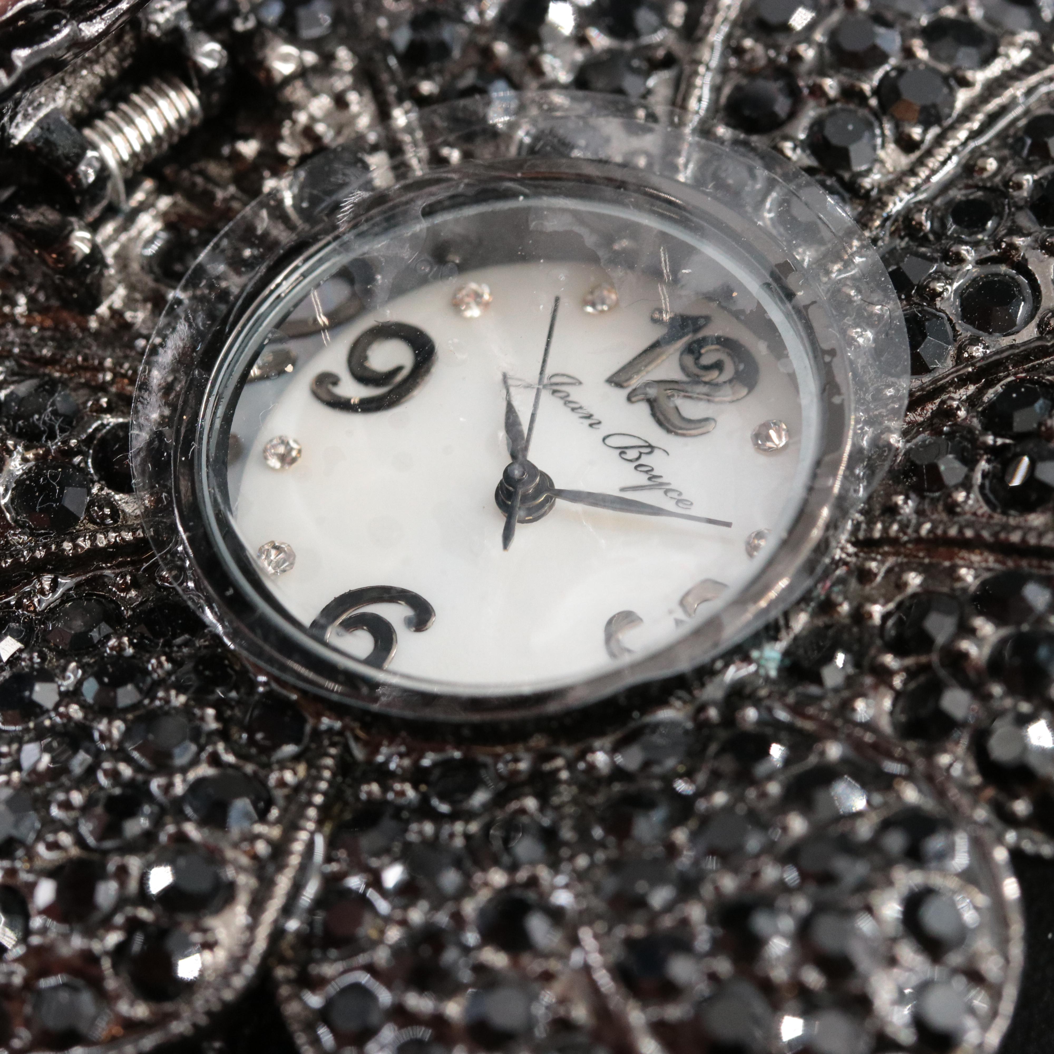 Nolan Miller and Joan Boyce Rhinestone and Faux Pearl Fashion Watches