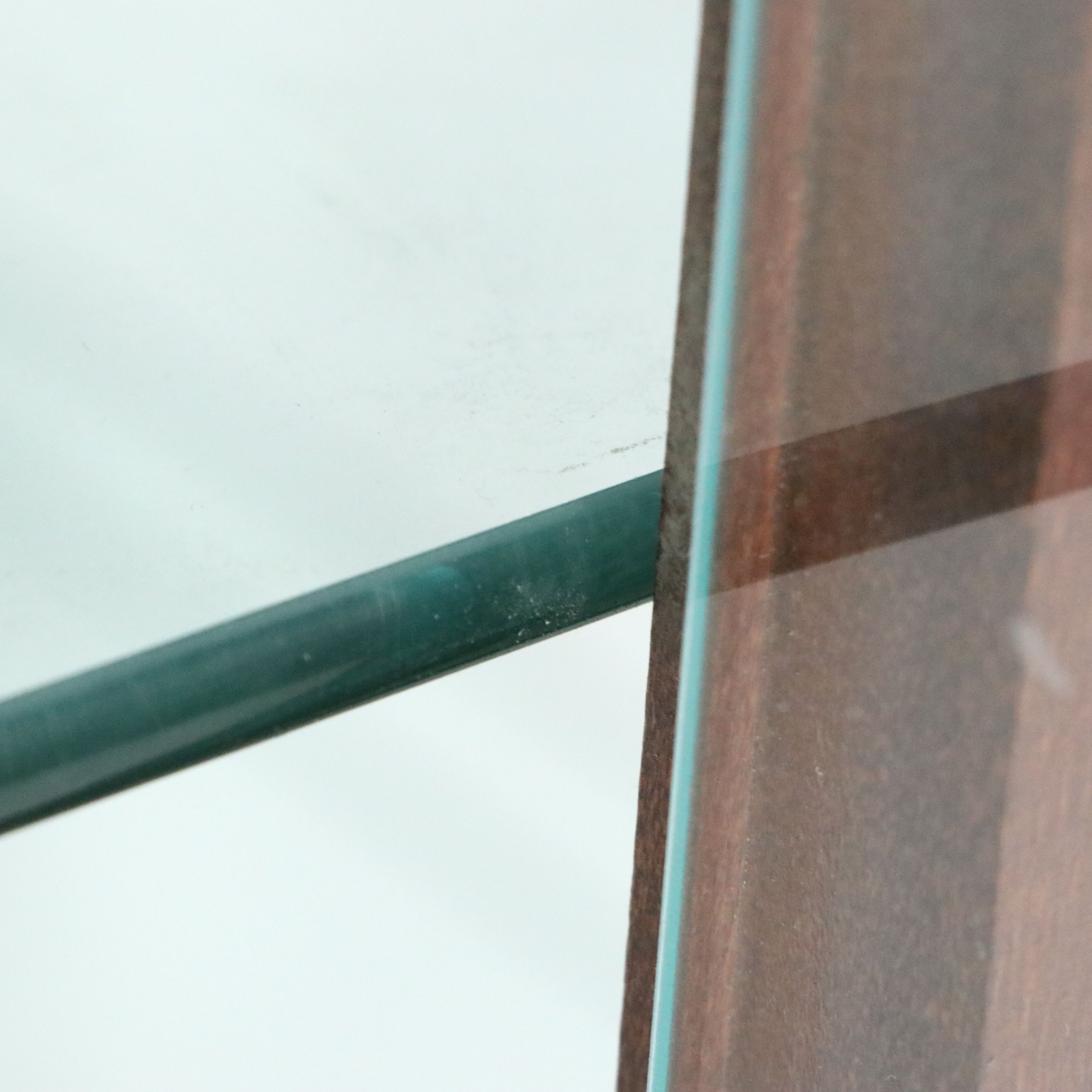 Edwardian Style Mahogany Finish Glass Front Curio Cabinet