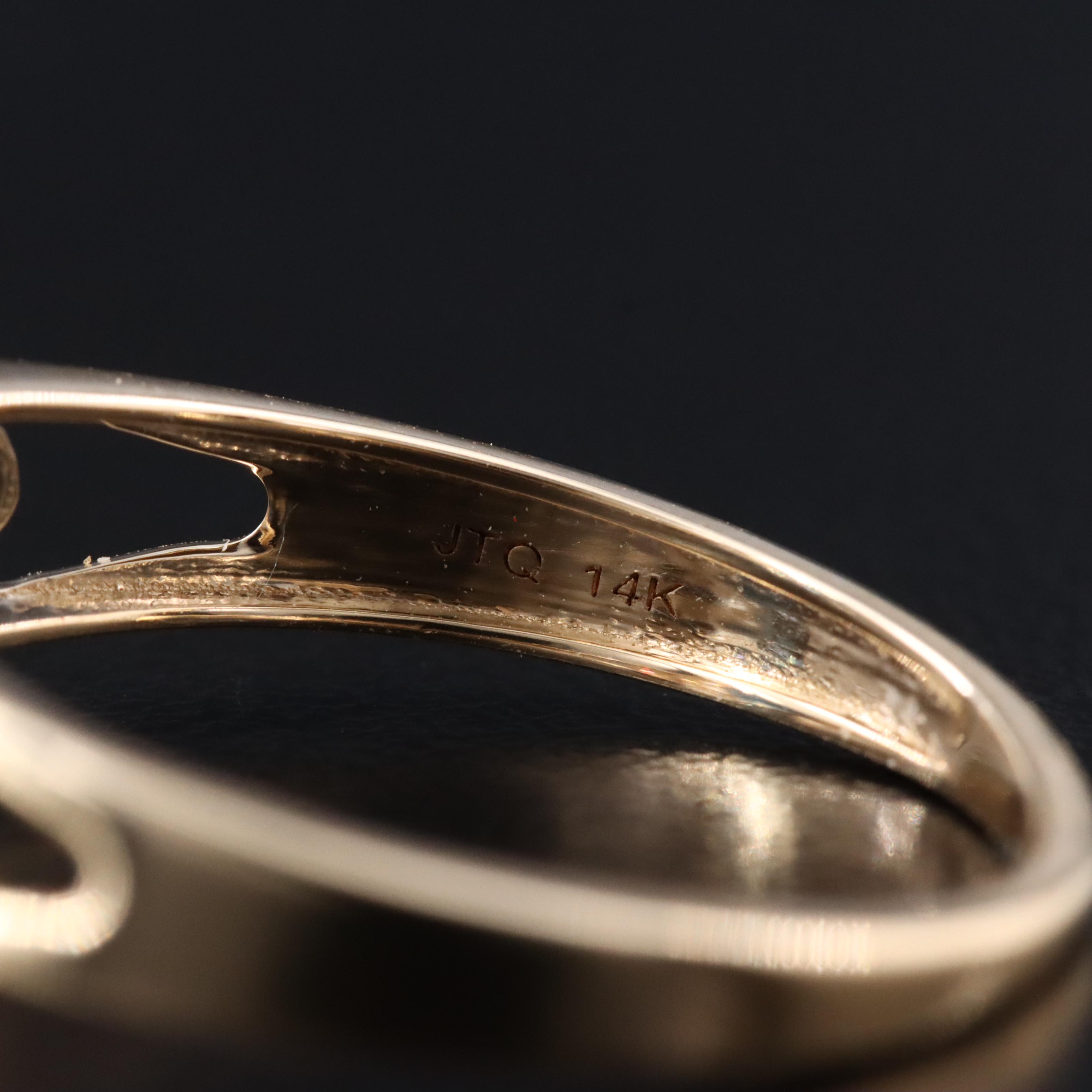 14K 1.48 CT Sapphire and Diamond Ring