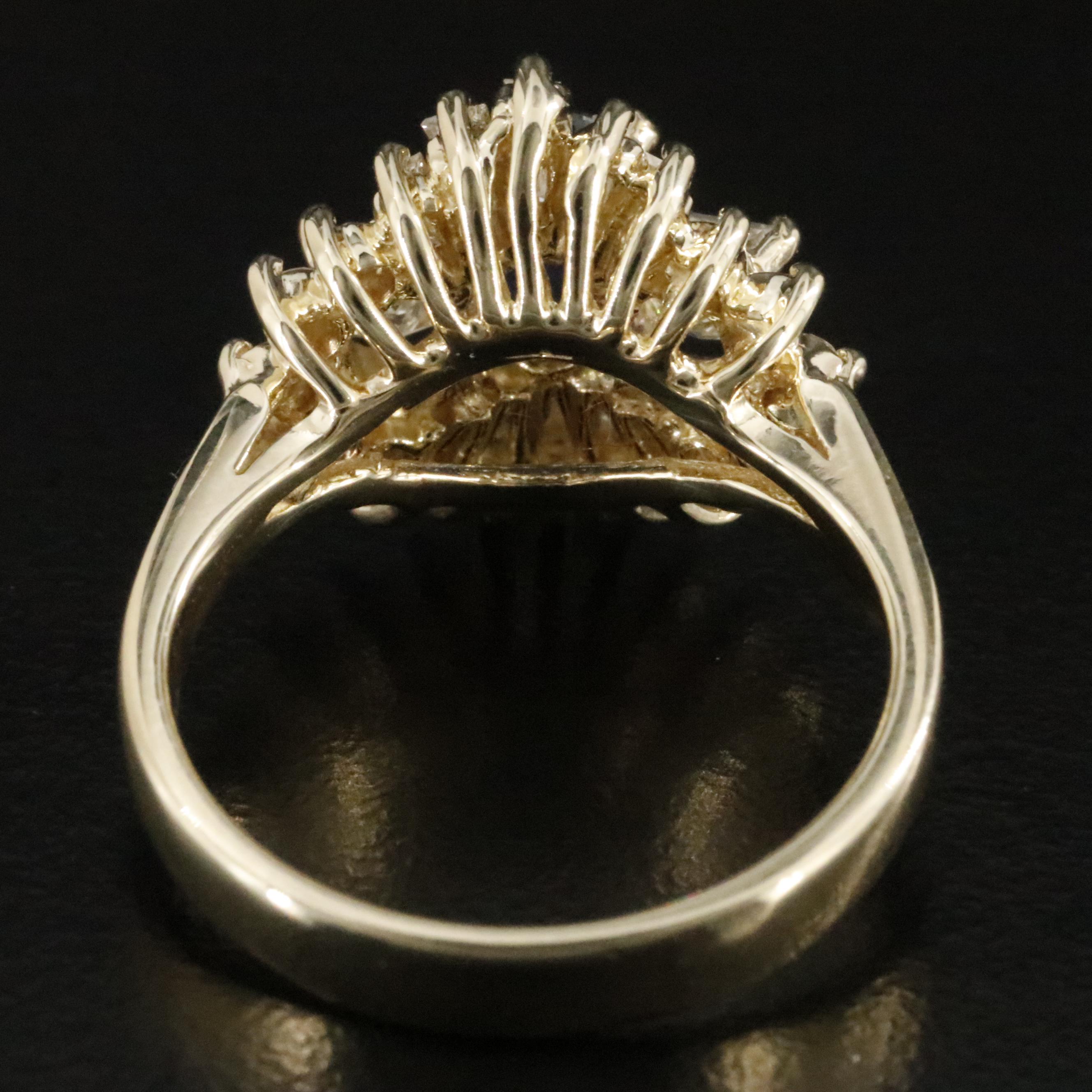 14K Sapphire and 1.03 CTW Diamond Ring