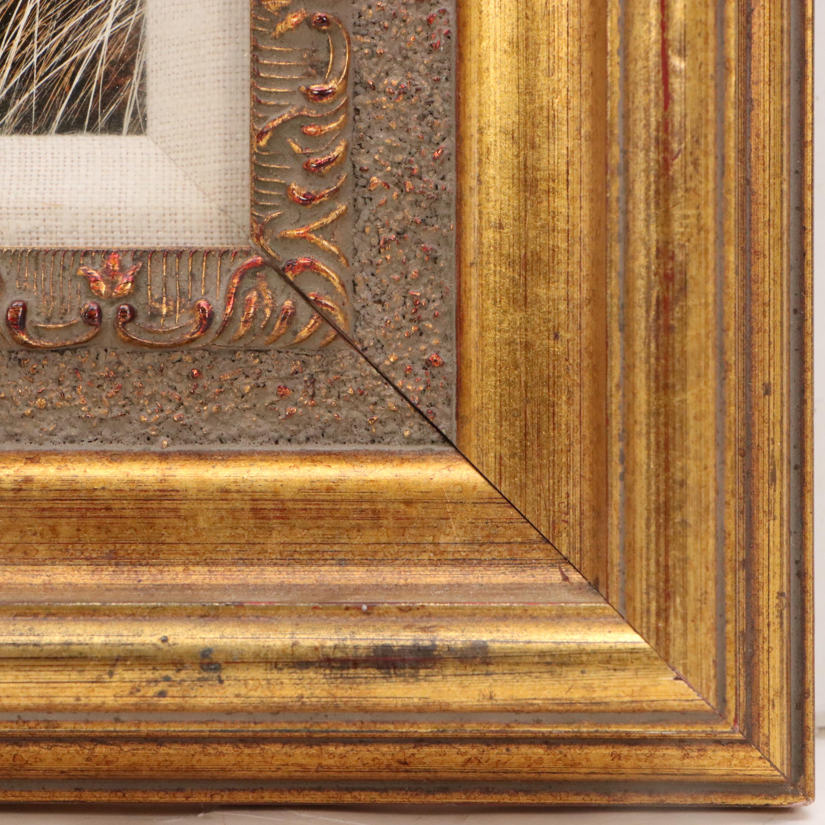 Herbert Weintraub Acrylic Painting of Wood Barn, Late 20th Century