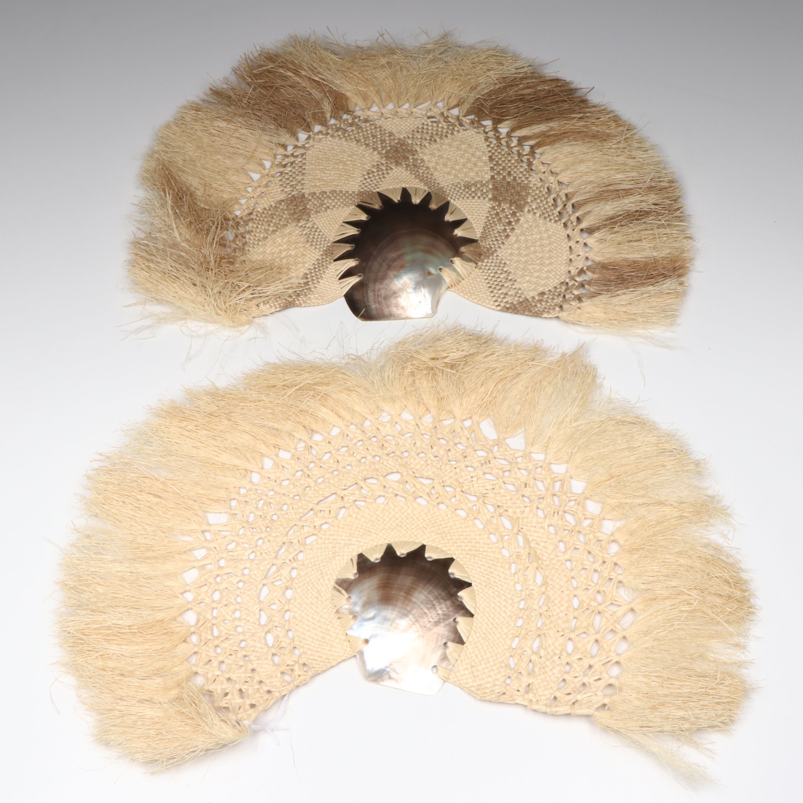 Cook Islands Coconut Palm and Shell Fans