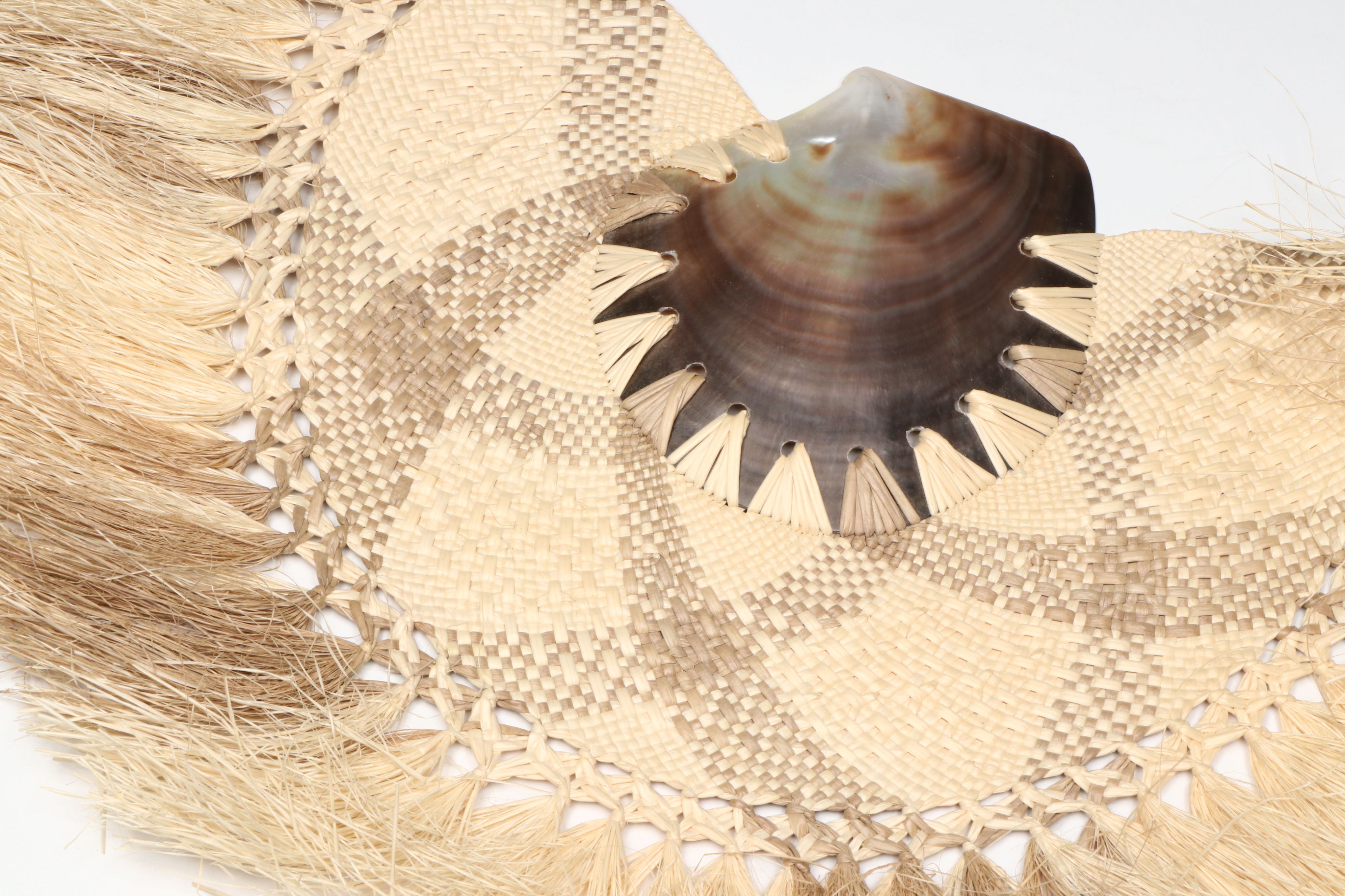 Cook Islands Coconut Palm and Shell Fans