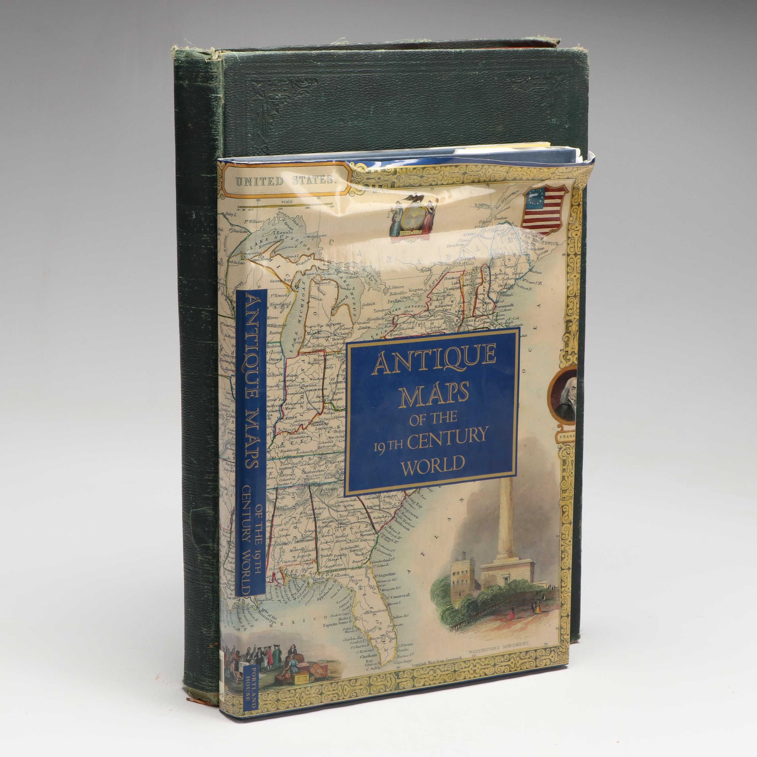 "Antique Maps of the 19th Century World" and "Monarch Standard Atlas"