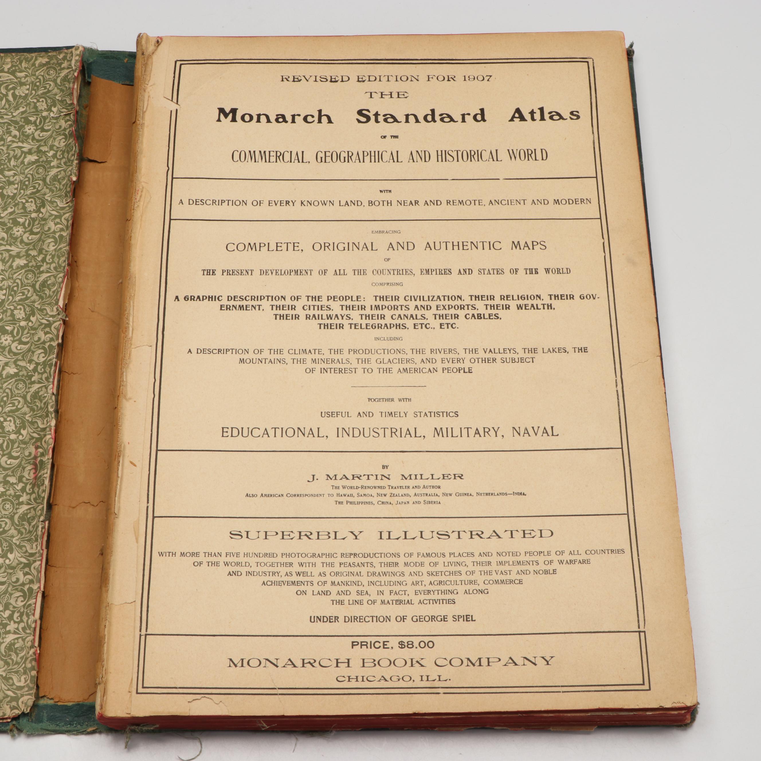"Antique Maps of the 19th Century World" and "Monarch Standard Atlas"