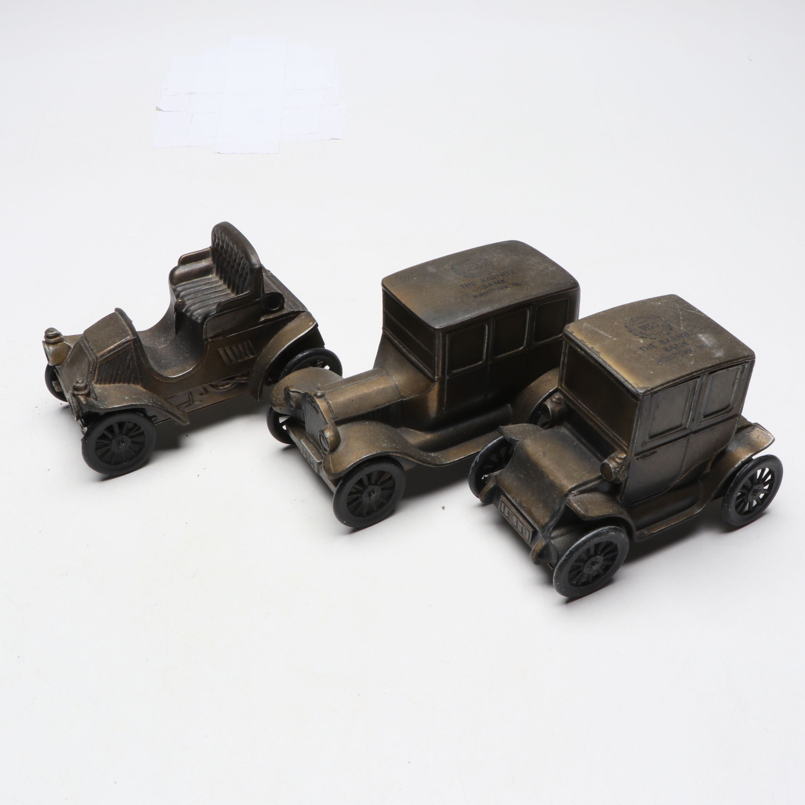 Ohio Made Barnitz Diecast Car Banks with Other Vintage Toys