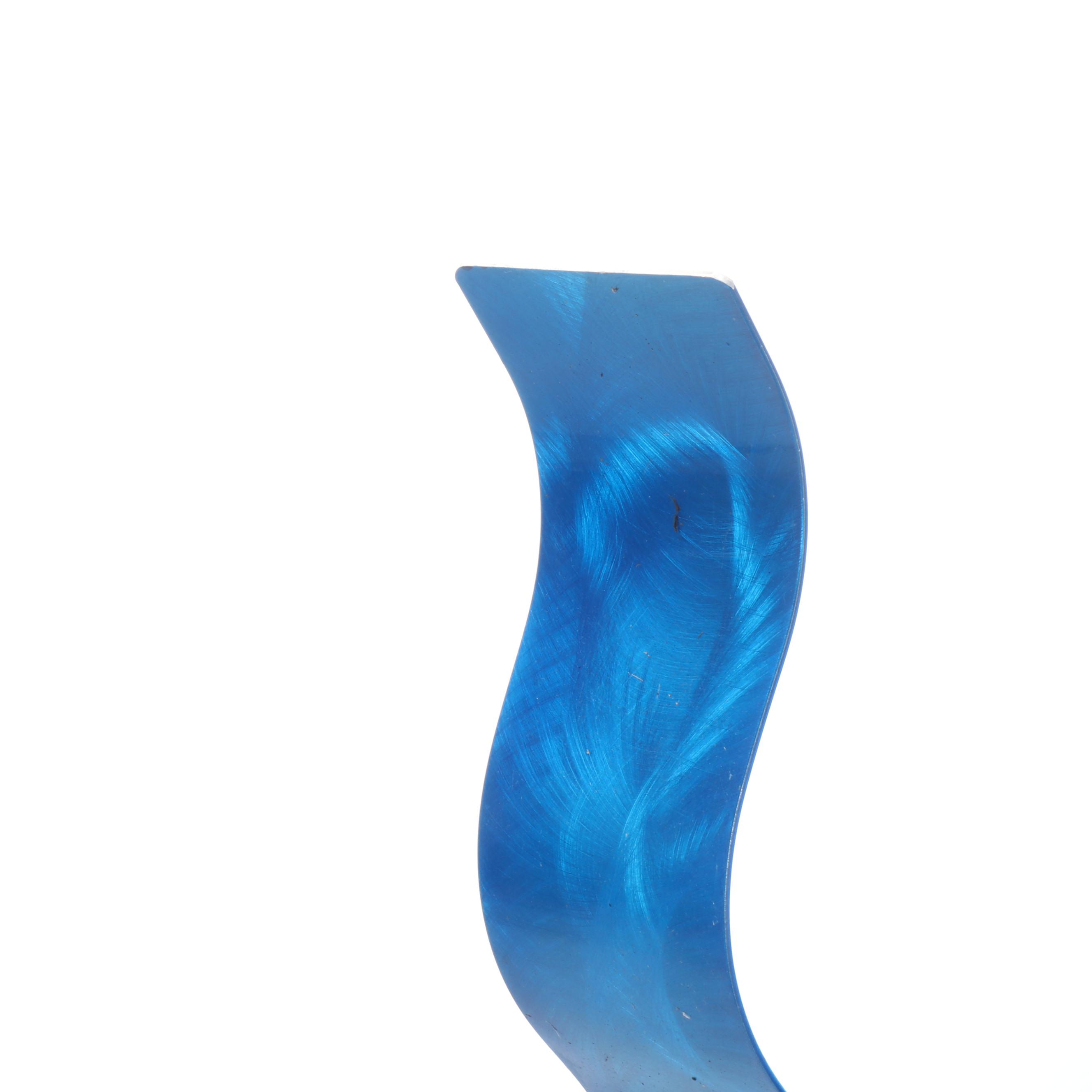 Jon Allen Abstract Aluminum Sculpture with Blue Finish, 2018