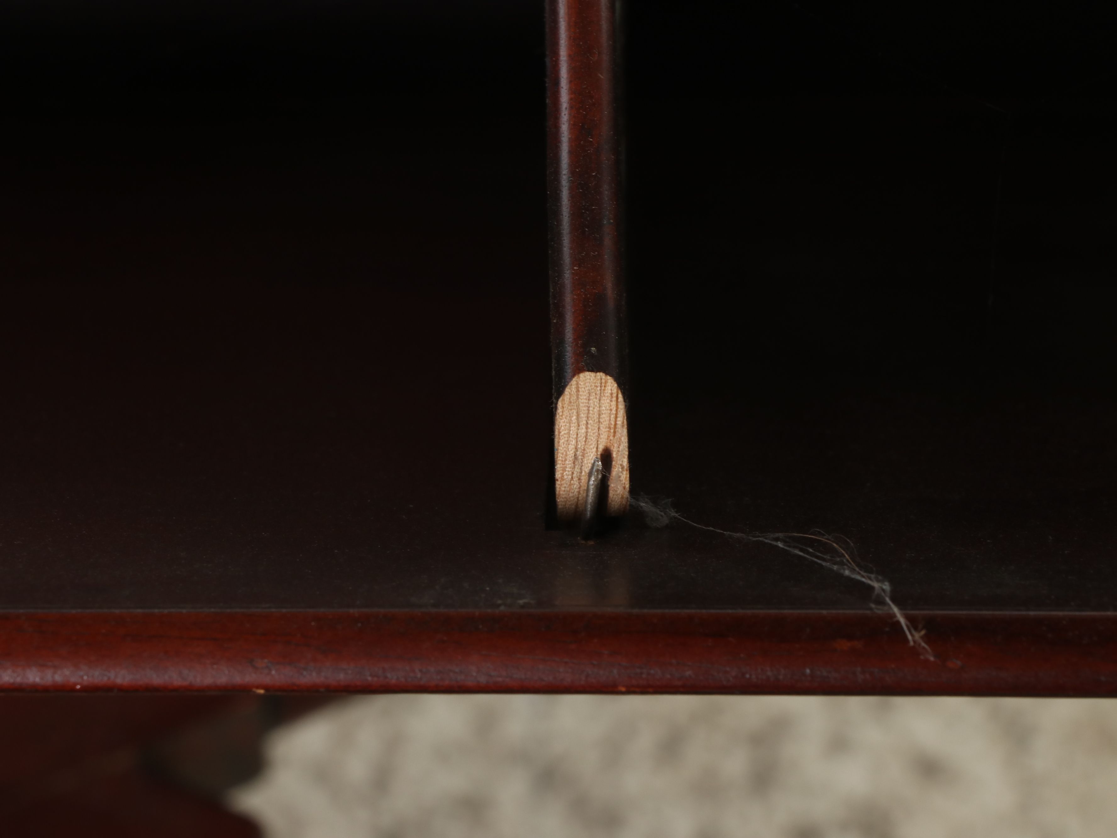 Chinese Chippendale Style Mahogany Book Table